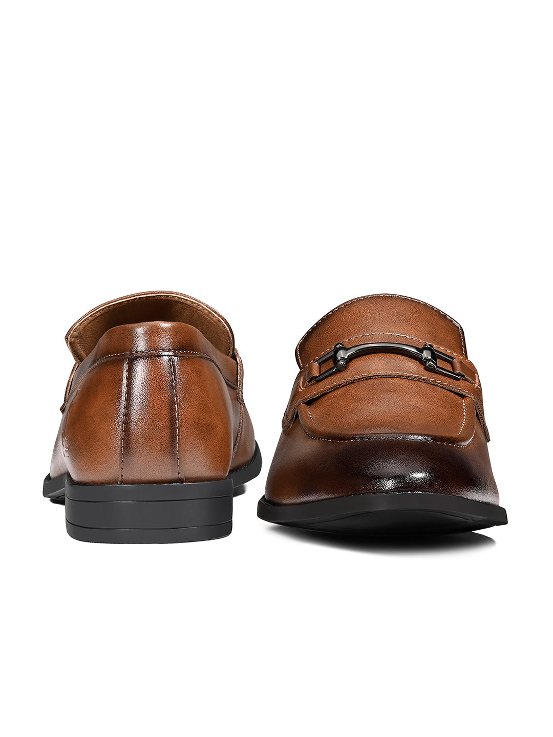 Russet Tan Formal Slip-On Moccasin Shoes