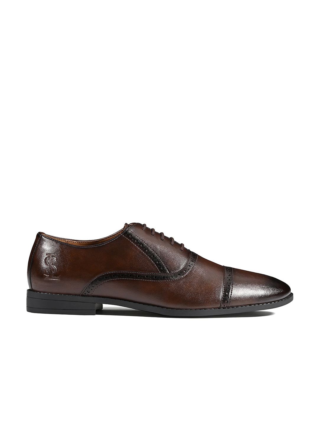 Brunette Brown Formal Lace-Up Oxford Shoes