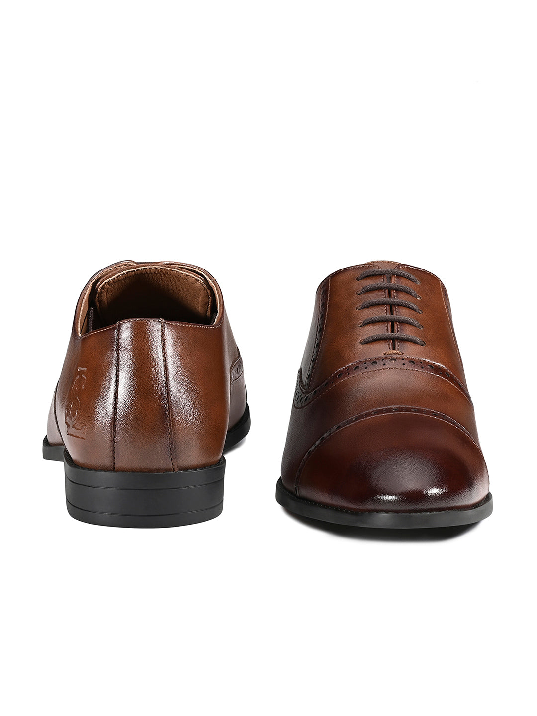 Russet Tan Formal Lace-Up Oxford Shoes