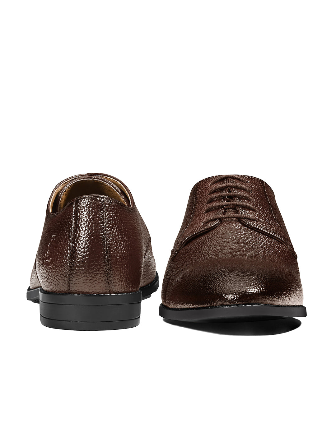 Brunette Brown Formal Lace-Up Derby Shoes