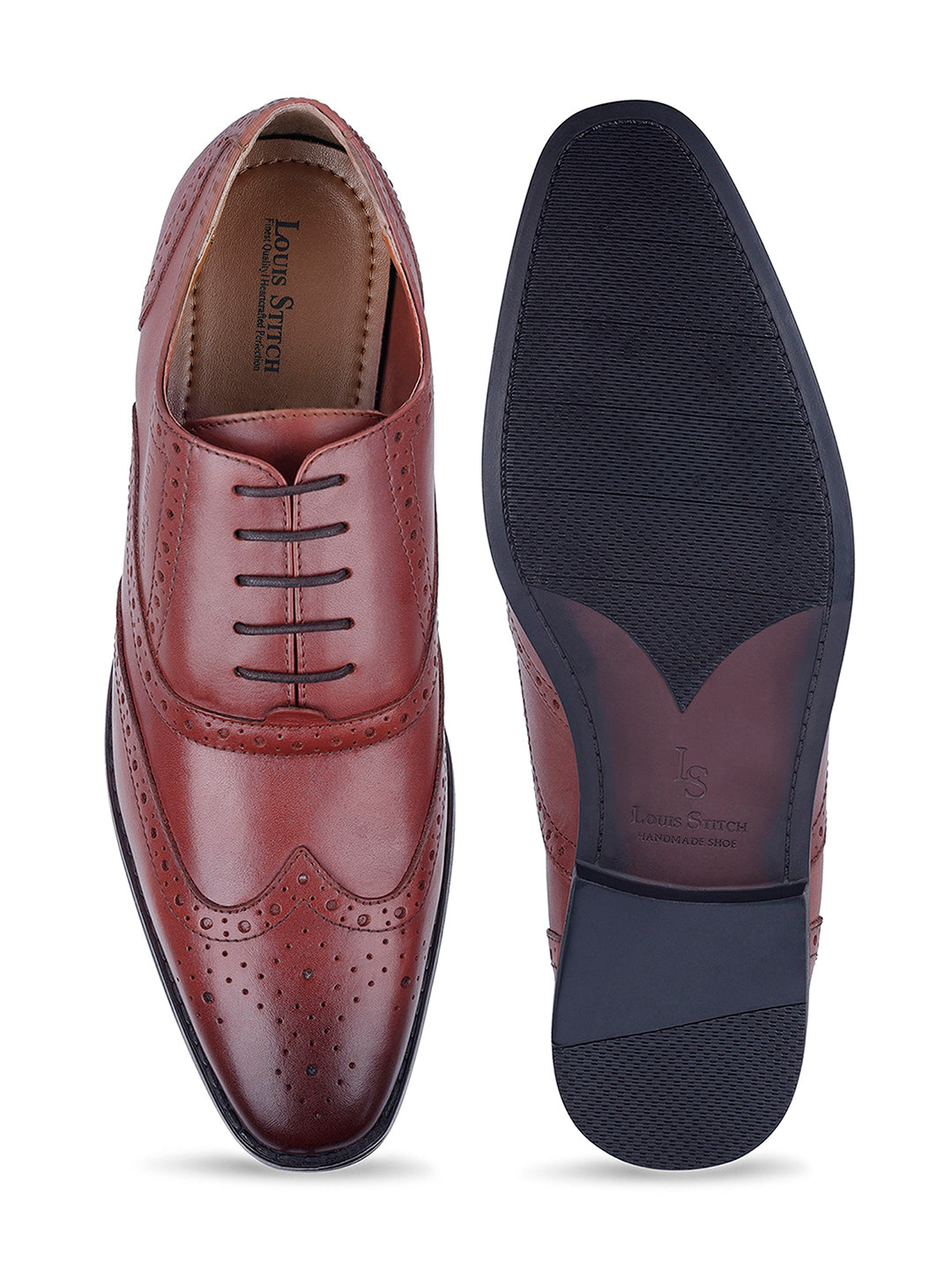 Rosewood Egyptian Crust Leather Brogue Shoes