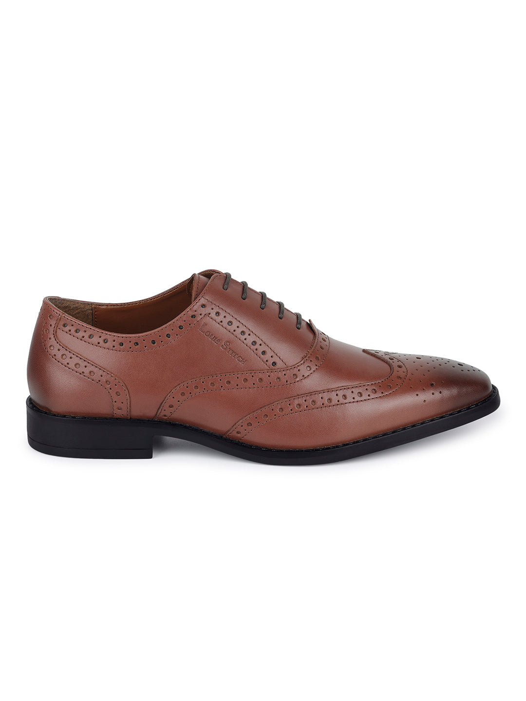 Tan Egyptian Crust Leather Brogue Shoes