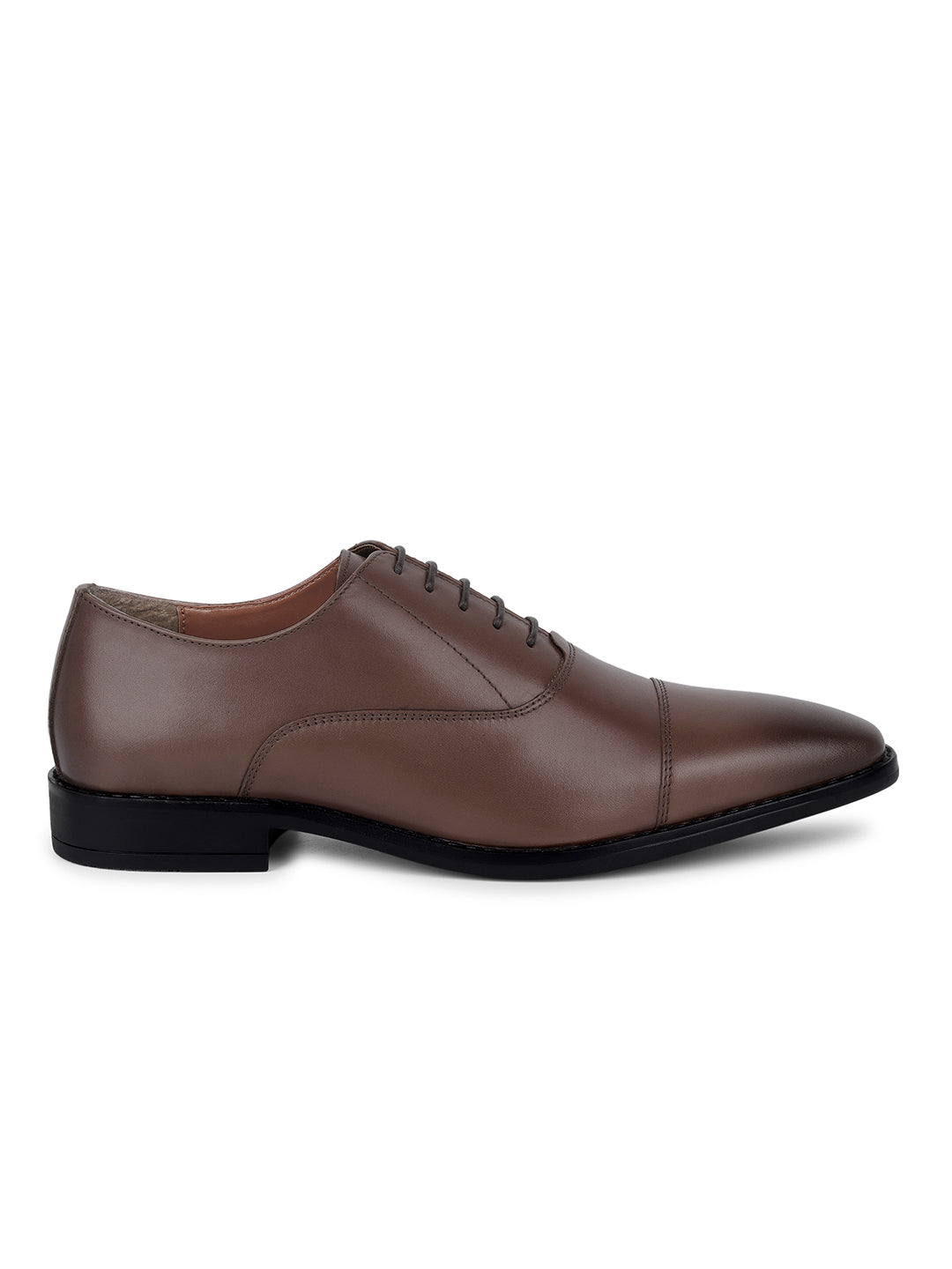 Brunette Brown Egyptian Crust Leather Derby Shoes