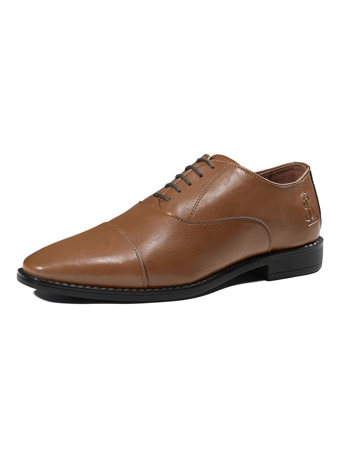 Russet Tan Egyptian Crust Leather Derby Shoes