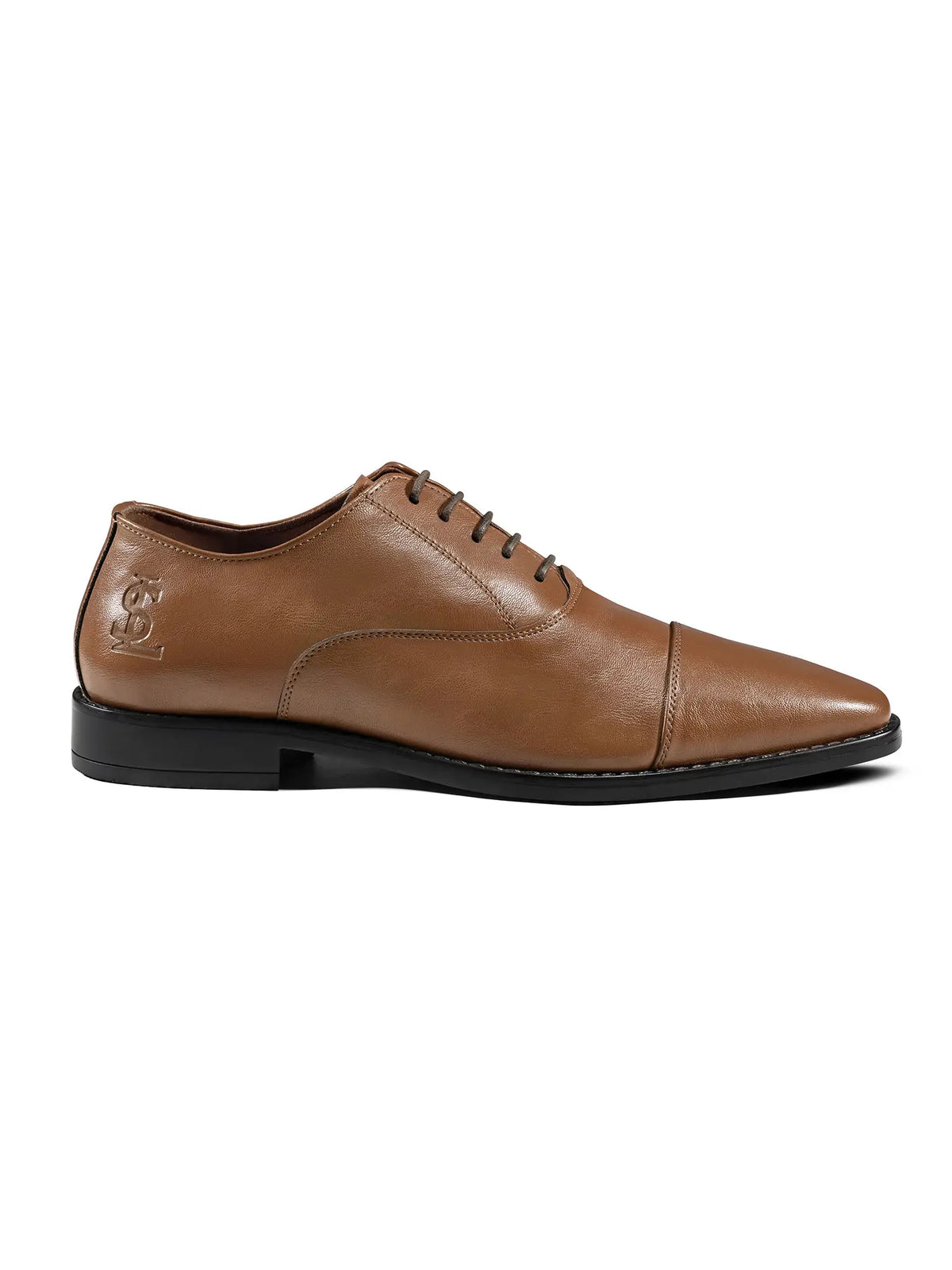 Russet Tan Egyptian Crust Leather Derby Shoes