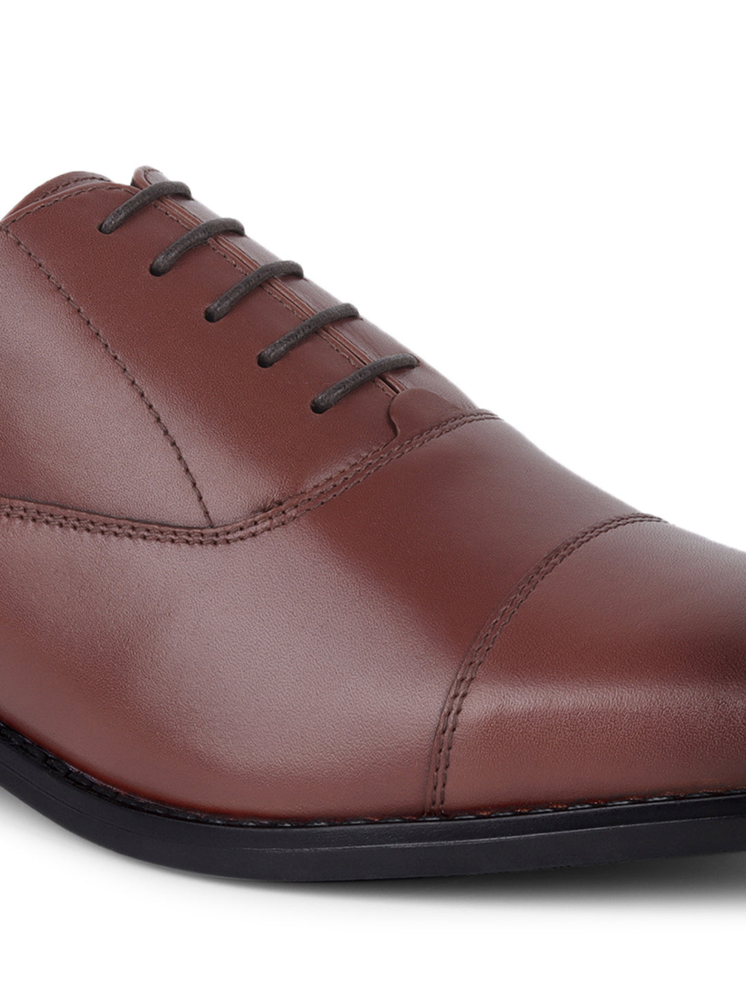 Russet Tan Egyptian Crust Leather Derby Shoes