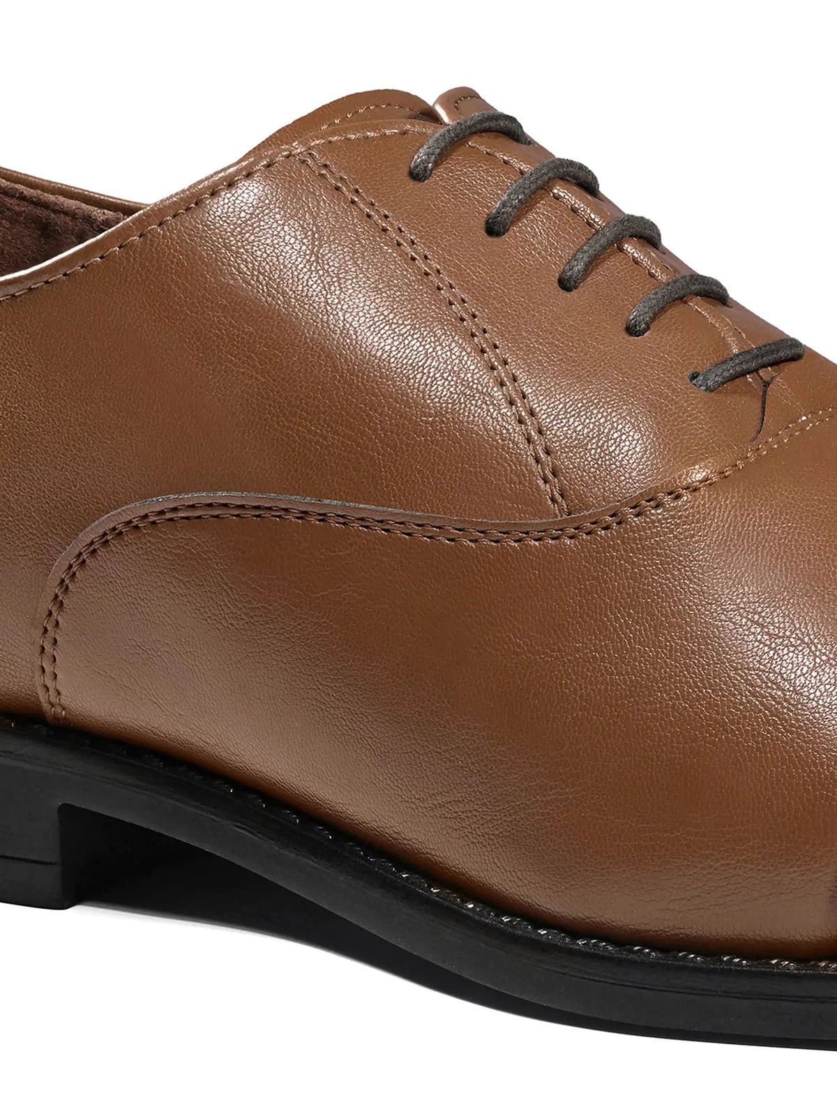 Russet Tan Egyptian Crust Leather Derby Shoes