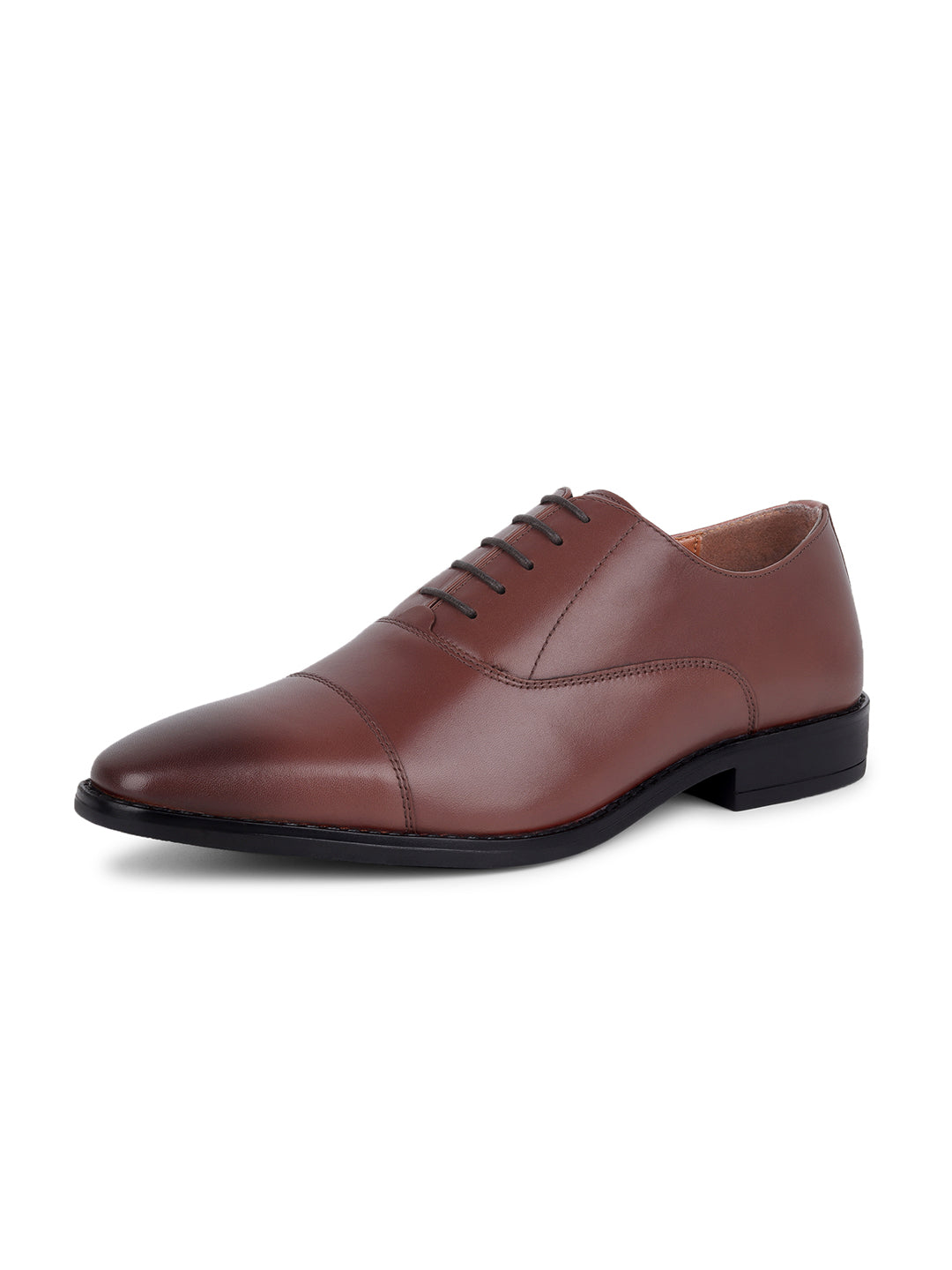 Russet Tan Egyptian Crust Leather Derby Shoes
