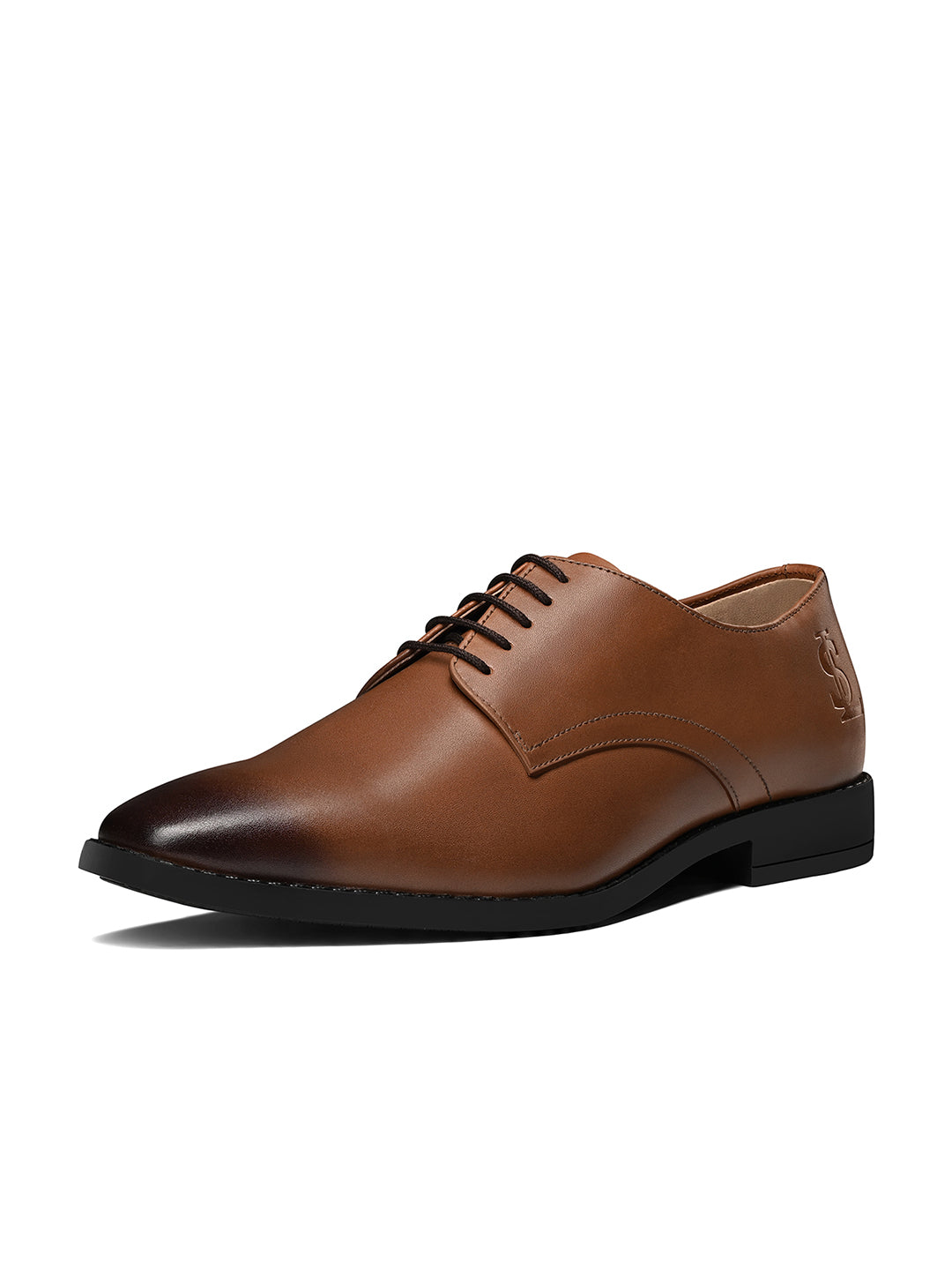 Russet Tan Egyptian Crust Leather Derby Shoes