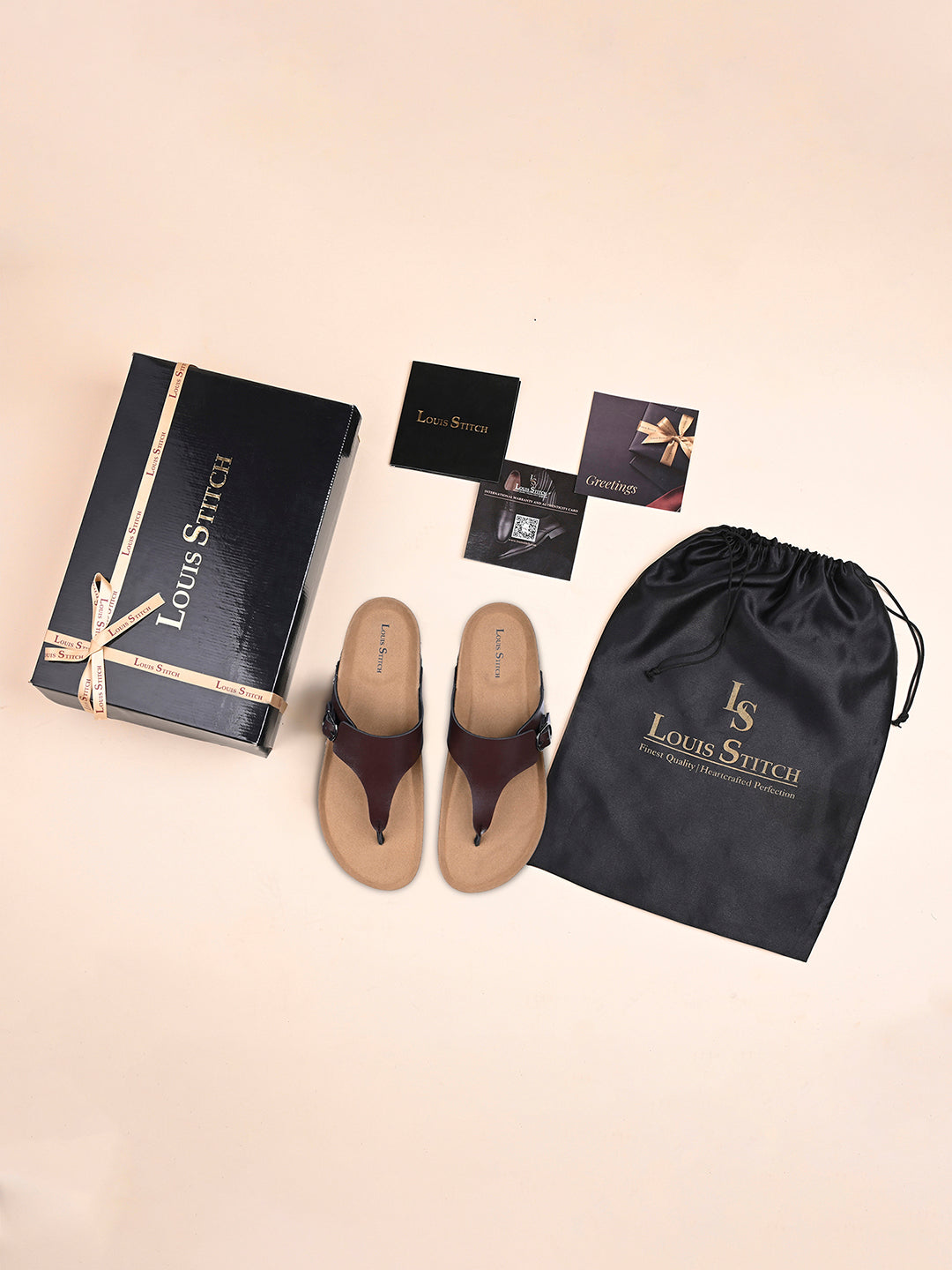 Brunette Brown Open Toe Lightweight Thong Style Cork Sandal