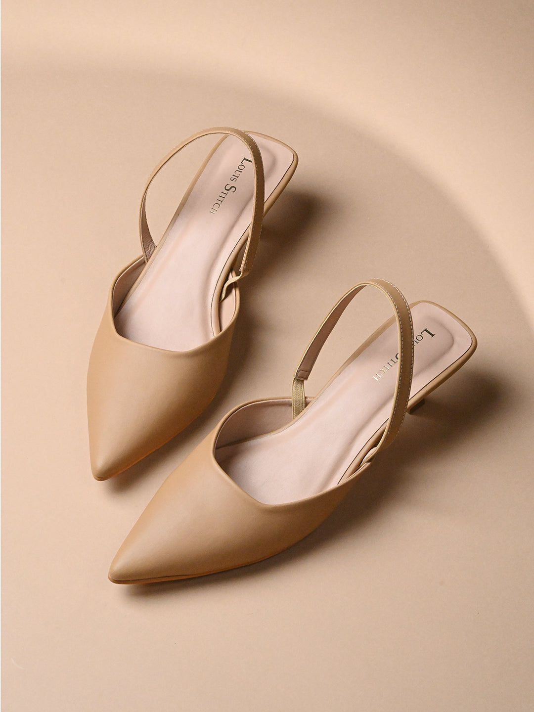 Women's Chikoo Brown Pointed Toe Ankle Strap Sandals