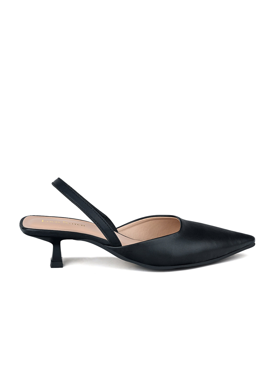 Women's Black Pointed Toe Ankle Strap Sandals