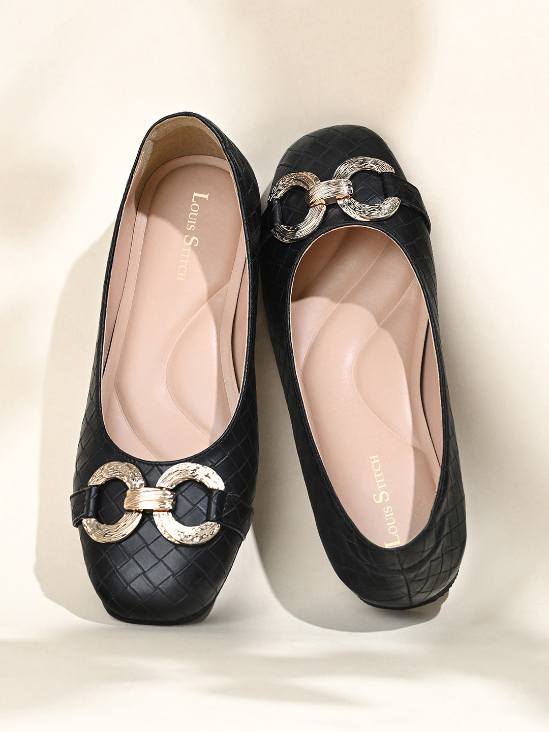 Women’s Black Flat Heel Balley Comfortable Sandals