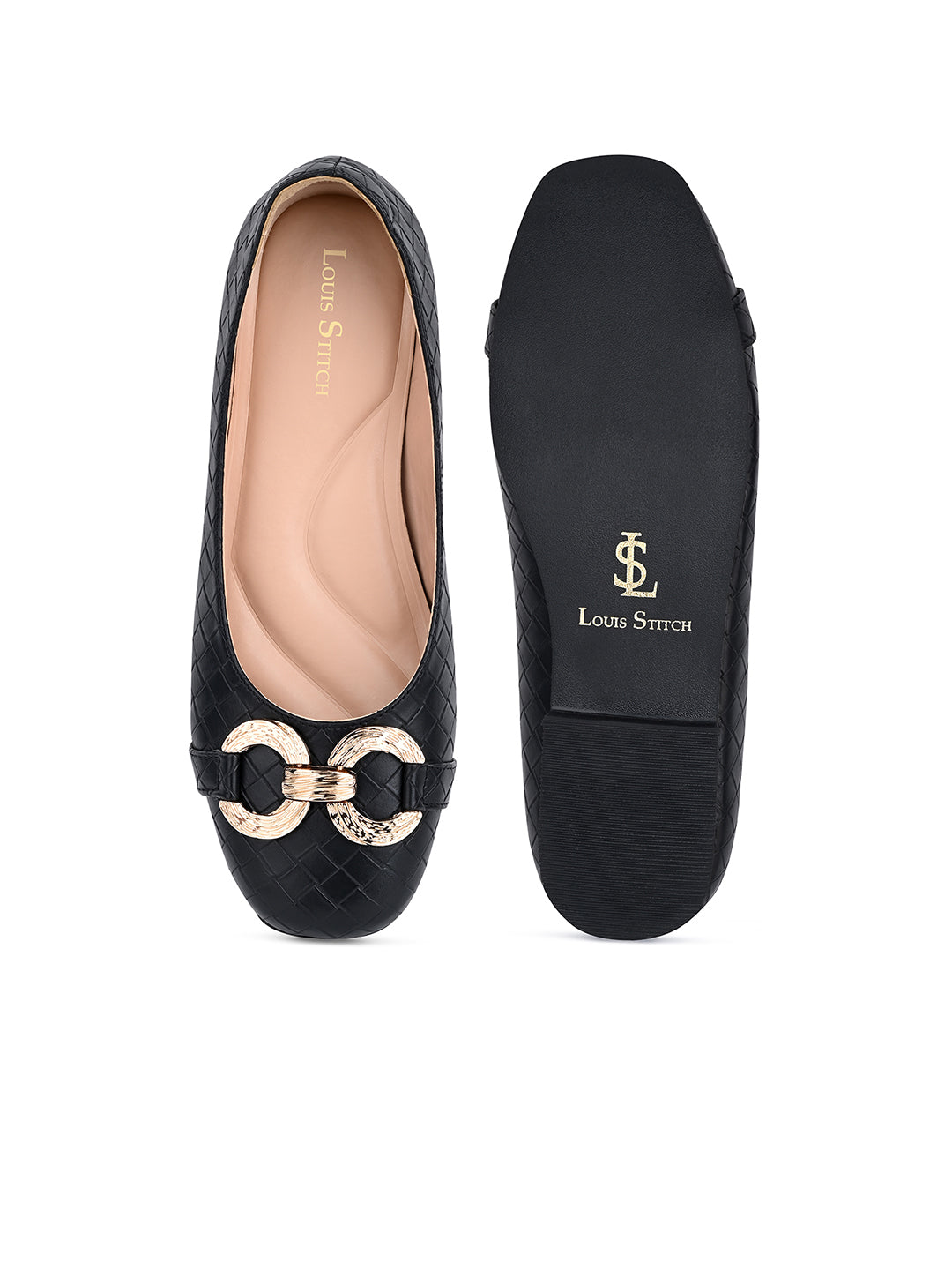 Women’s Black Flat Heel Balley Comfortable Sandals