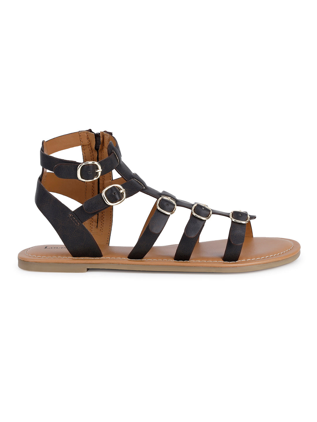 Women's Gladiator Brunette Brown Lightweight Sandals