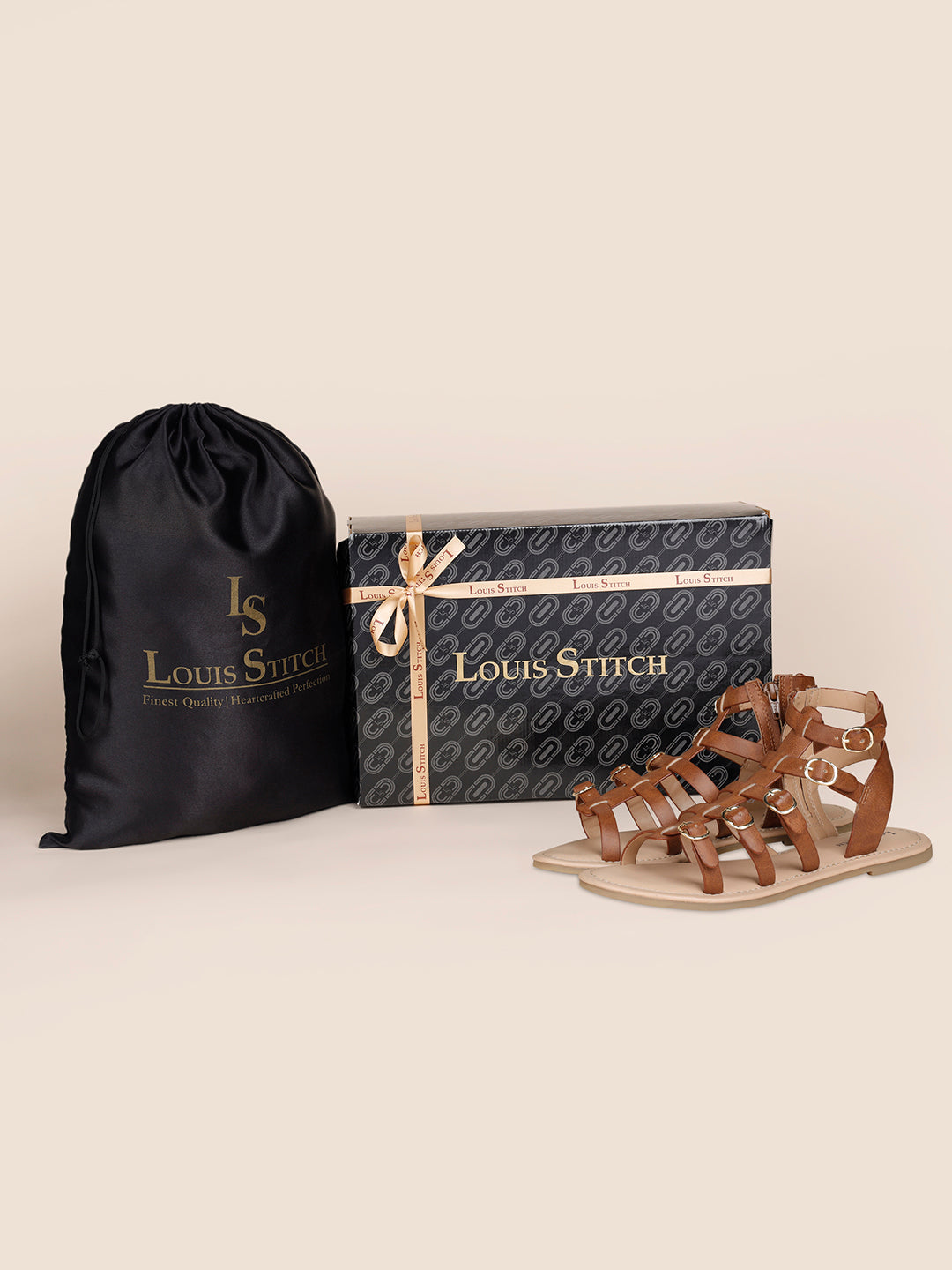 Women's Gladiator Tan Lightweight Sandals