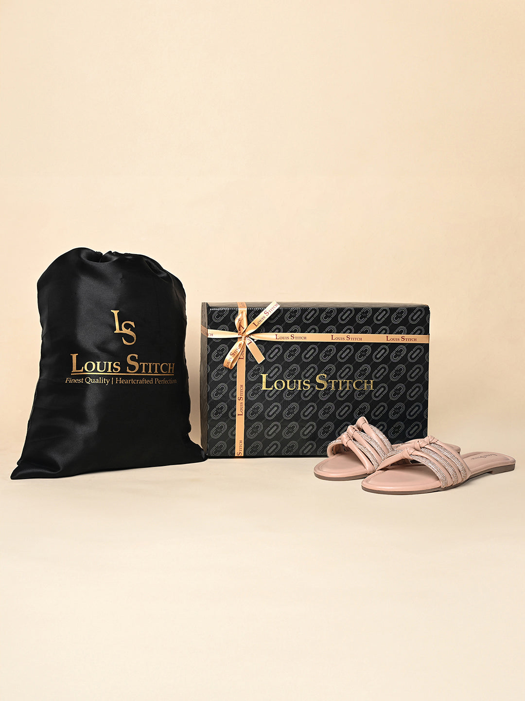 Women's Pink Open Toe Glitter Strap Lightweight Sandals