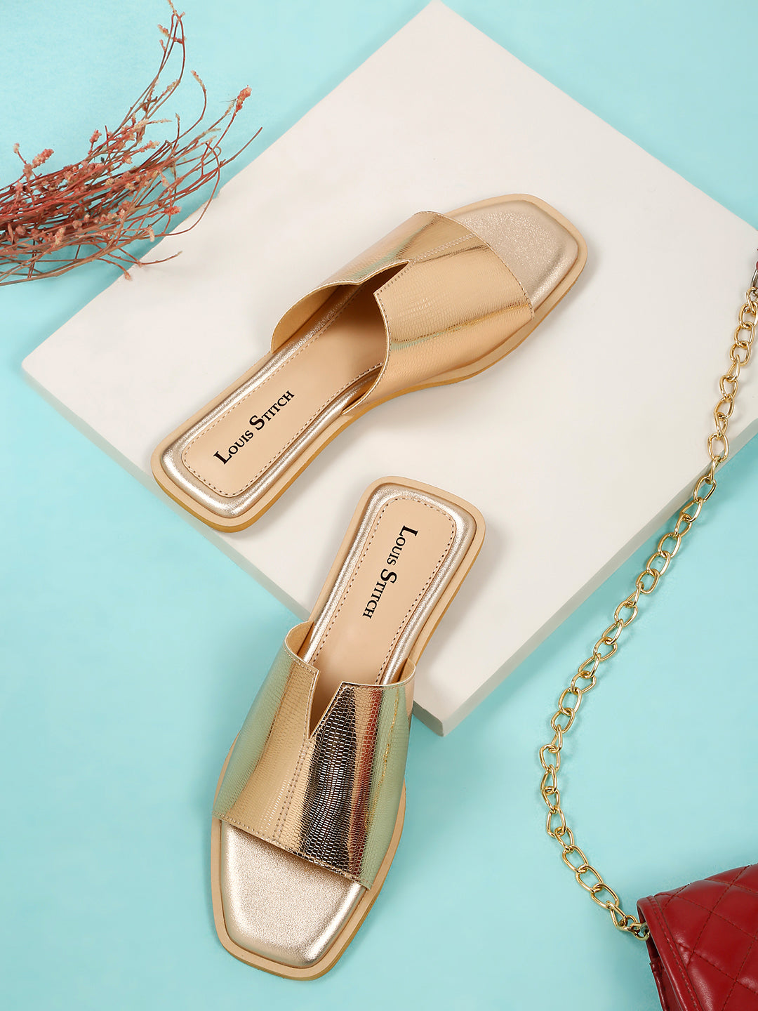 Women's Sultan Flat Fashion Shiny Strap Lightweight Sandals