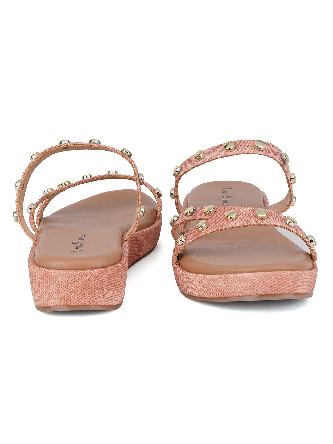 Women's Beads Straps Pink Lightweight Sandals