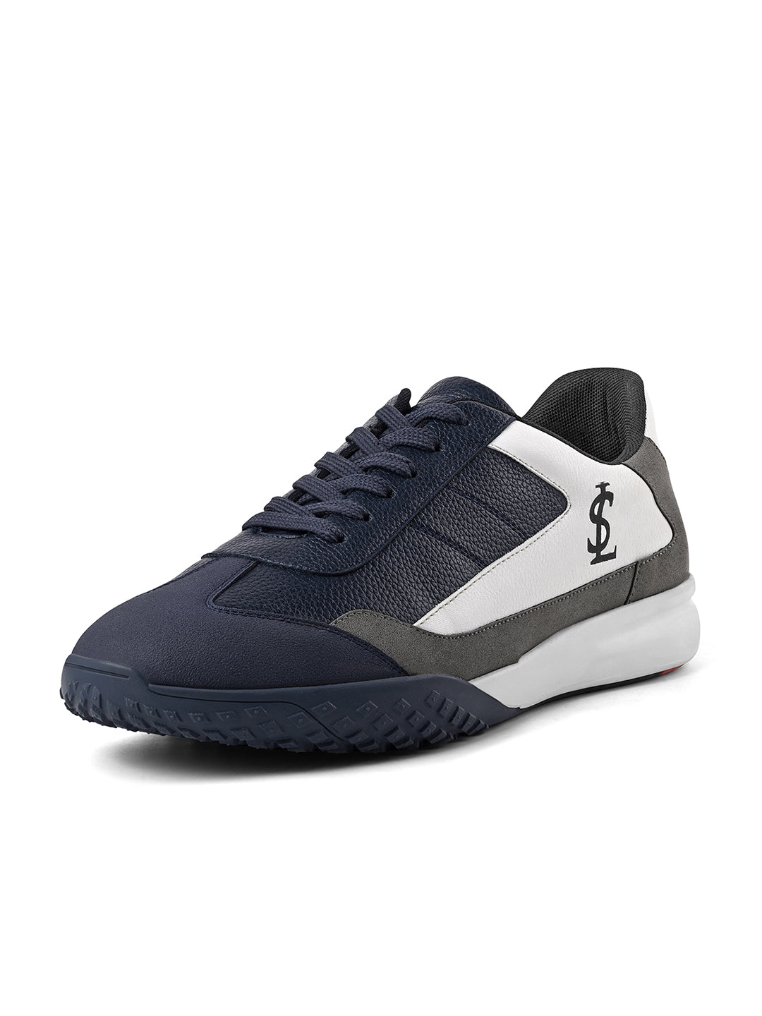 Blue and Grey Comfortable Lace-Up Sneaker