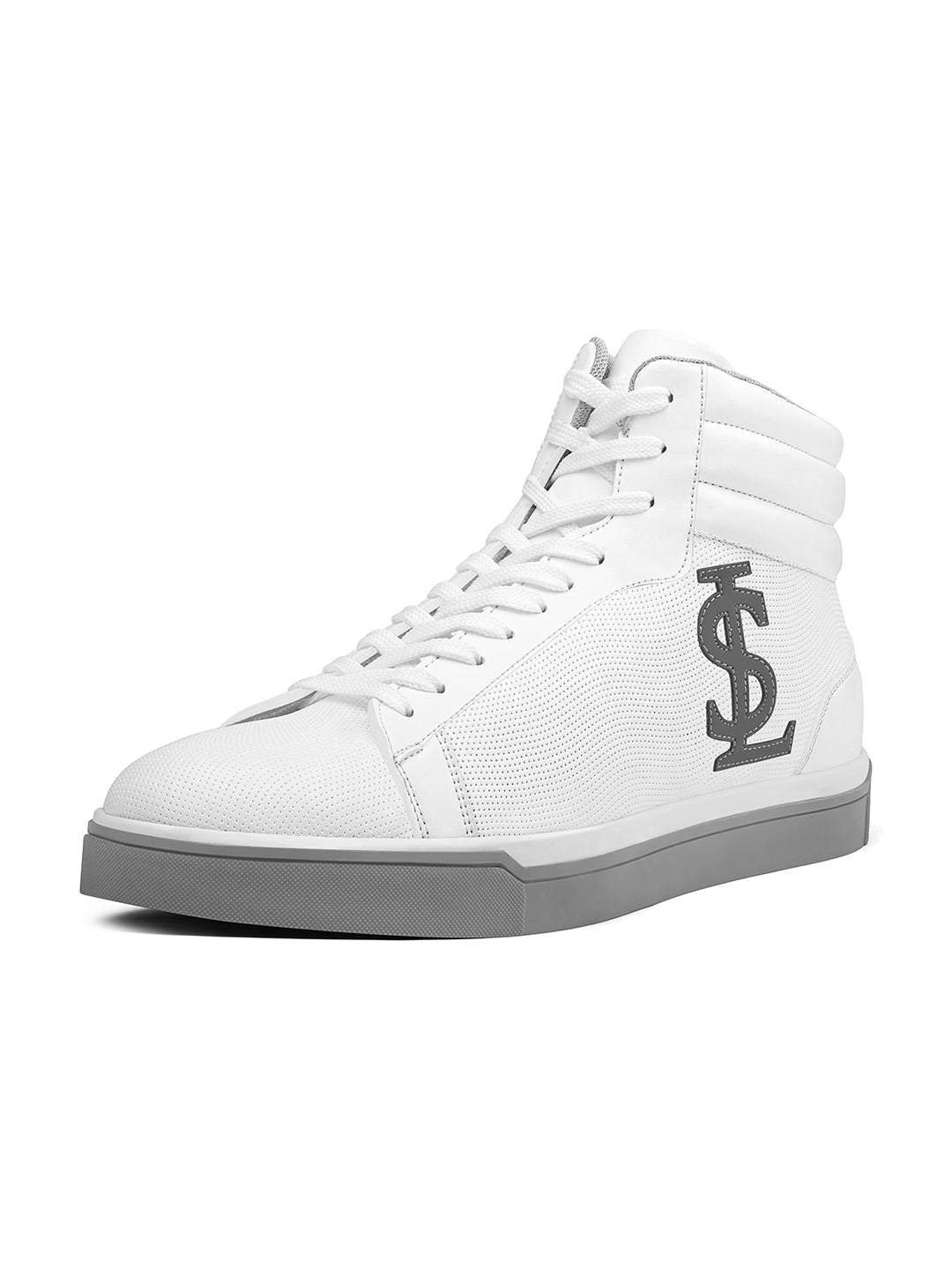 Polar White Casual Lightweight Mid-Top Lace-Up Sneaker
