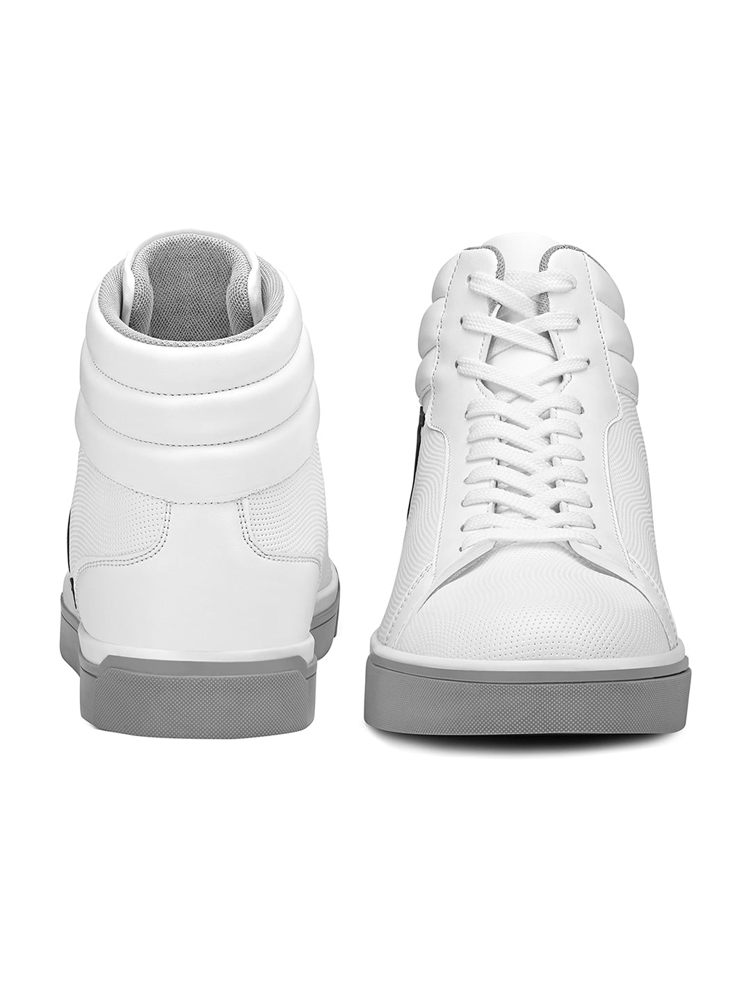 Polar White Casual Lightweight Mid-Top Lace-Up Sneaker
