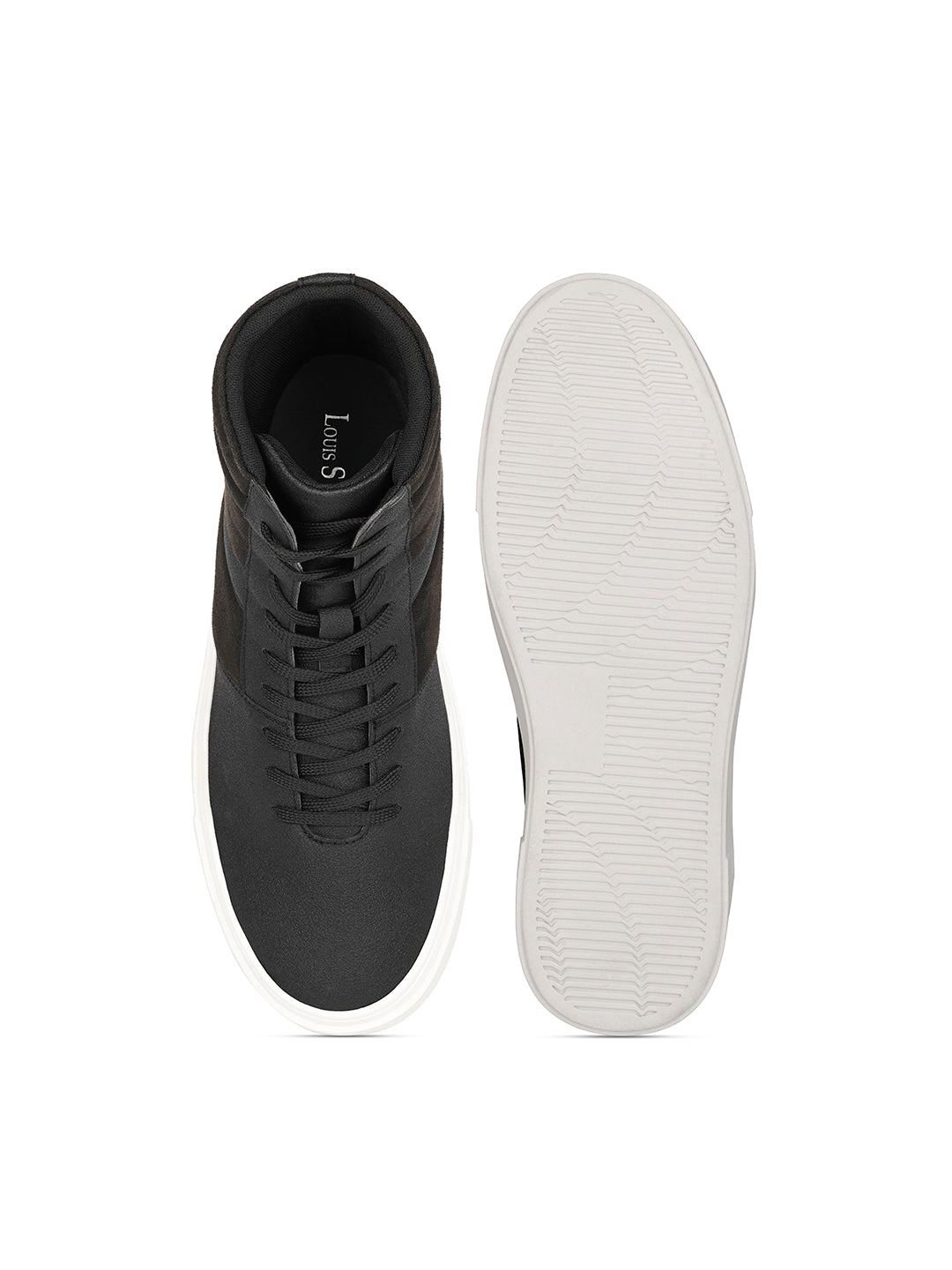Raven Black Comfortable Lace-Up Sneaker