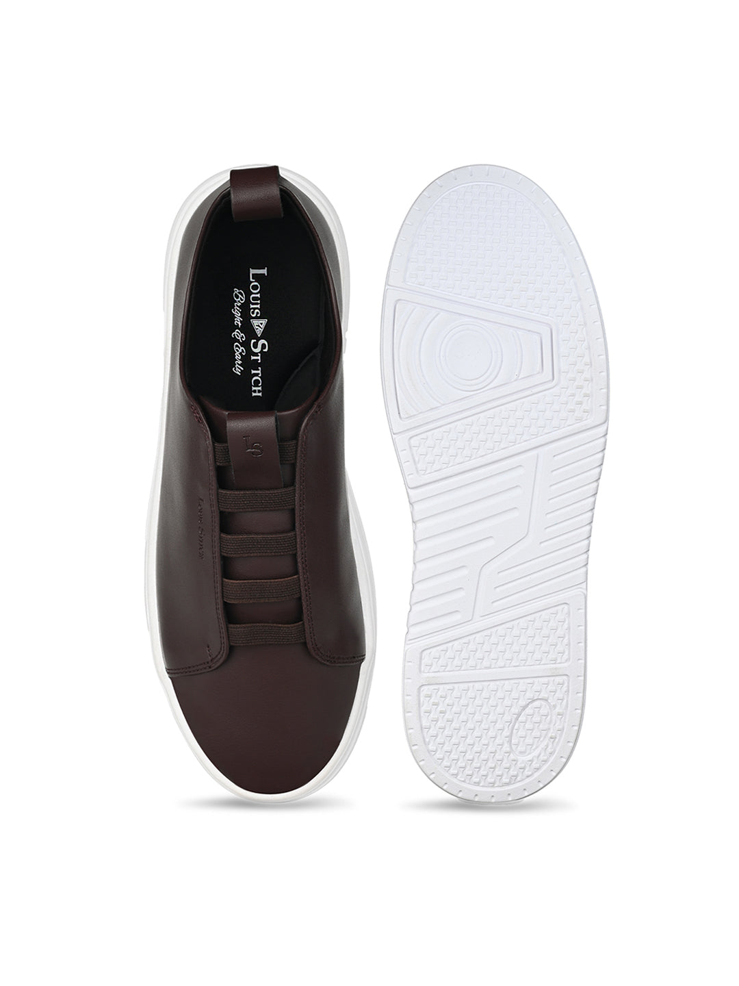 Brown Casual Slip-On Sneakers for Men