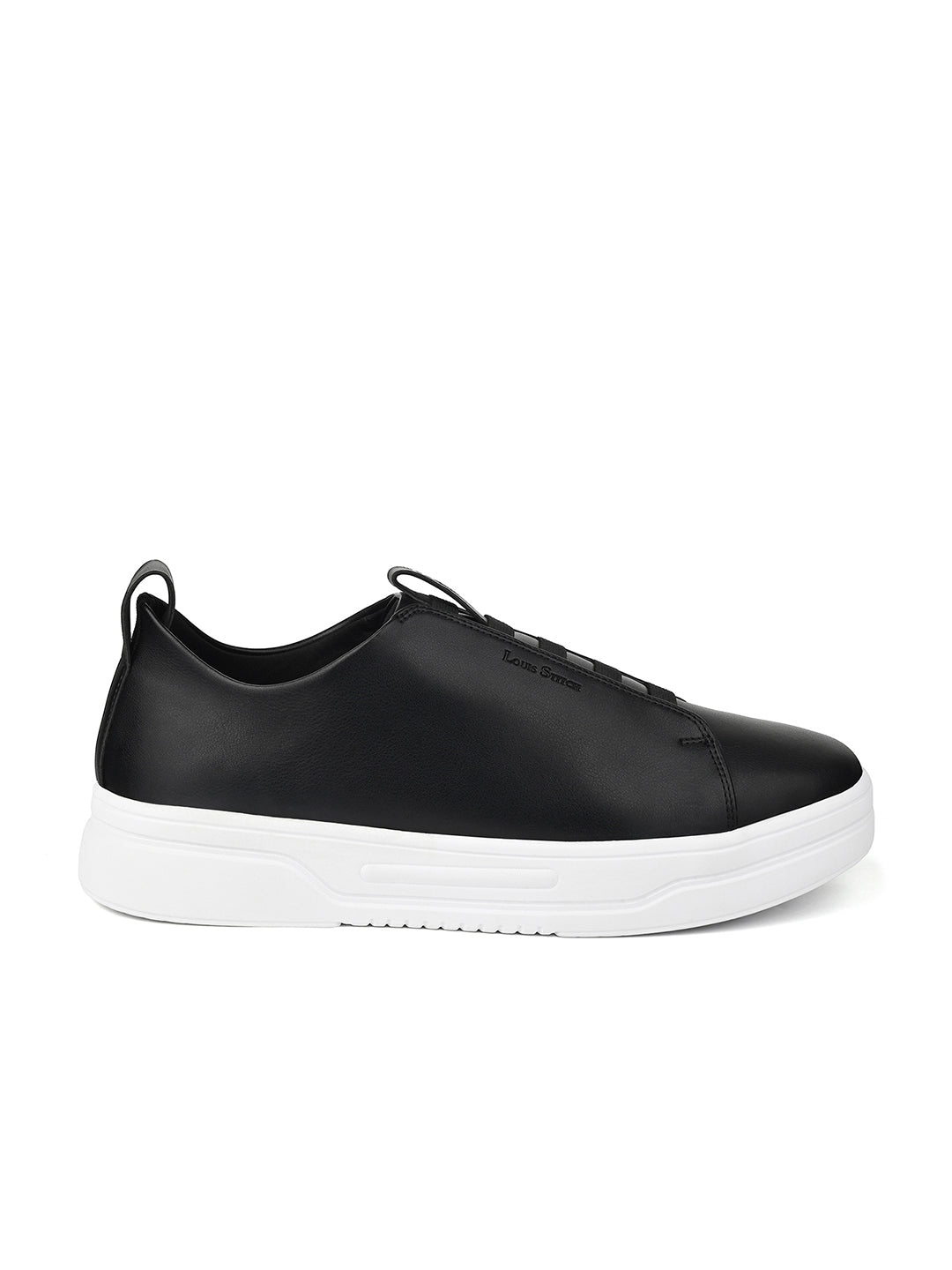 Black Casual Slip-On Sneakers for Men