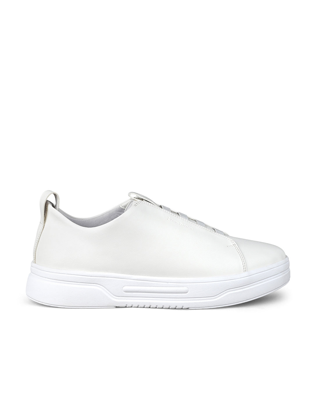 White Casual Slip-On Sneakers for Men