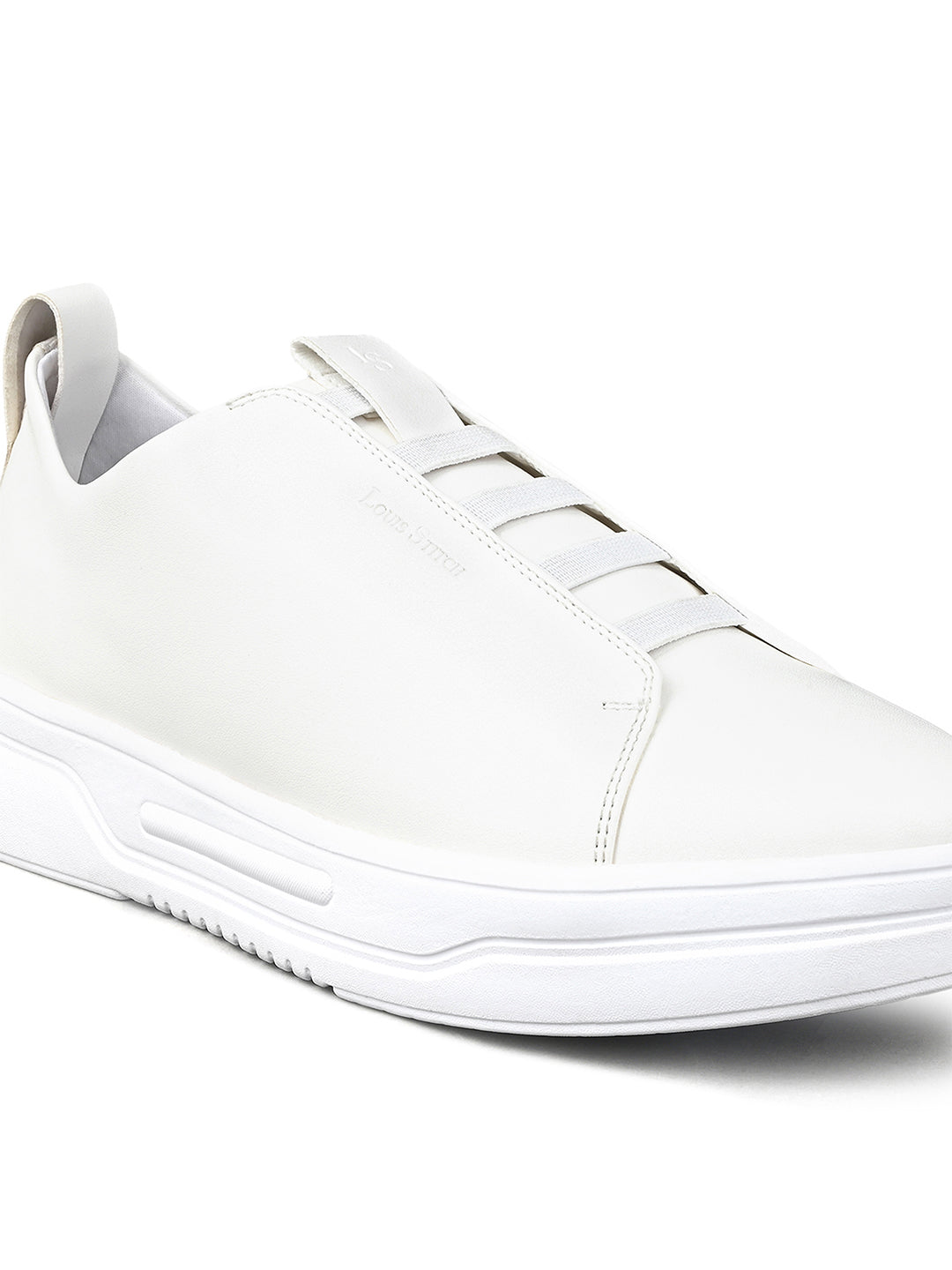 White Casual Slip-On Sneakers for Men