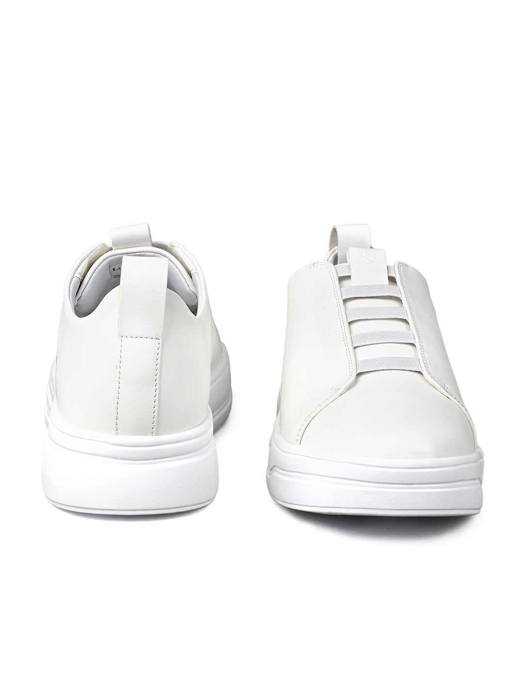 White Casual Slip-On Sneakers for Men
