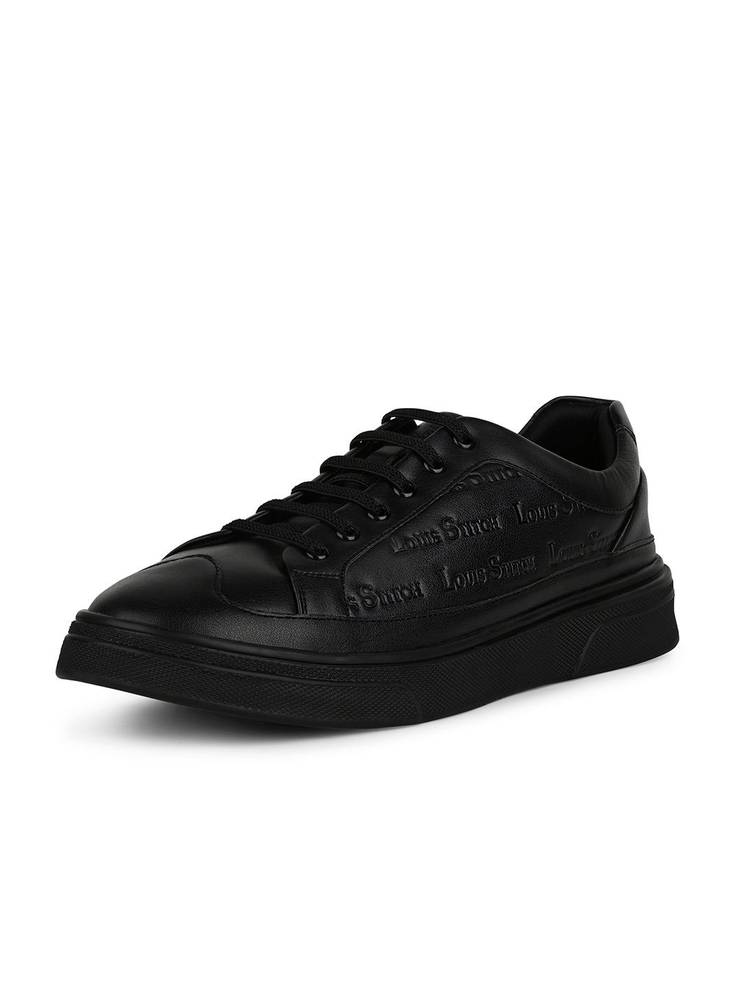Egyptian Black Casual Lightweight Lace-Up Sneakers