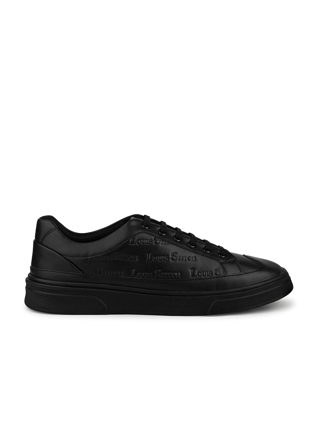 Egyptian Black Casual Lightweight Lace-Up Sneakers