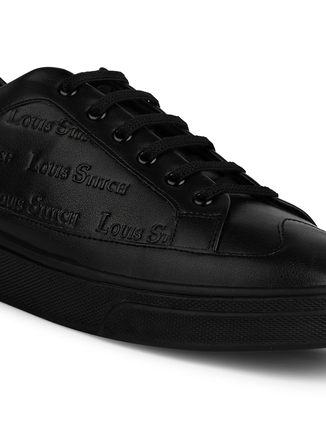 Egyptian Black Casual Lightweight Lace-Up Sneakers