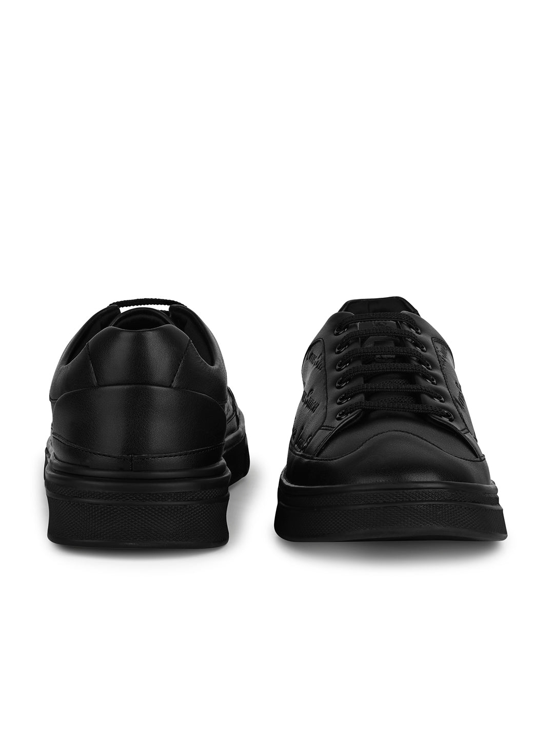 Egyptian Black Casual Lightweight Lace-Up Sneakers