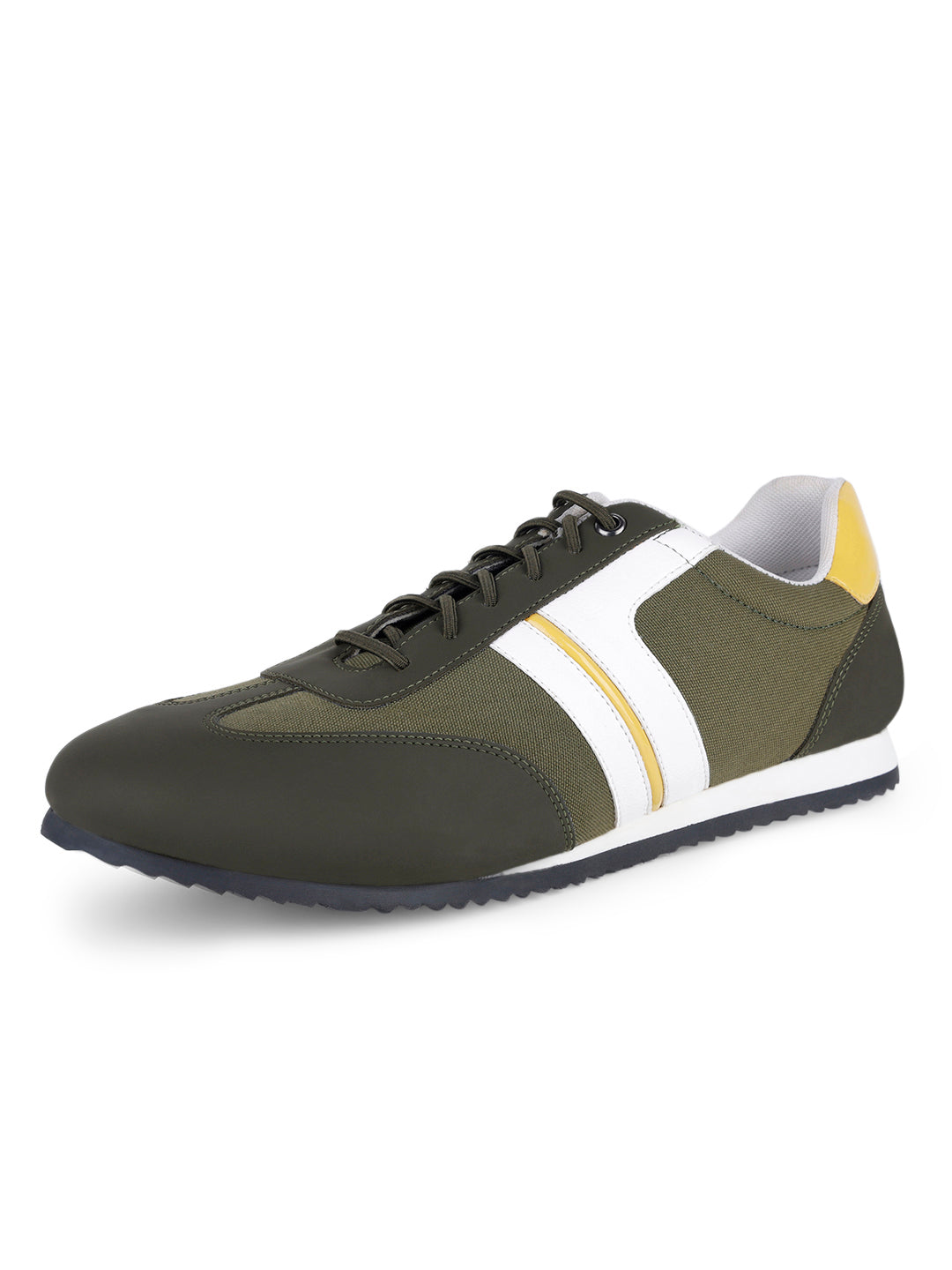 Mexican Green Fashion Color Blocked Lace-Up Sneaker