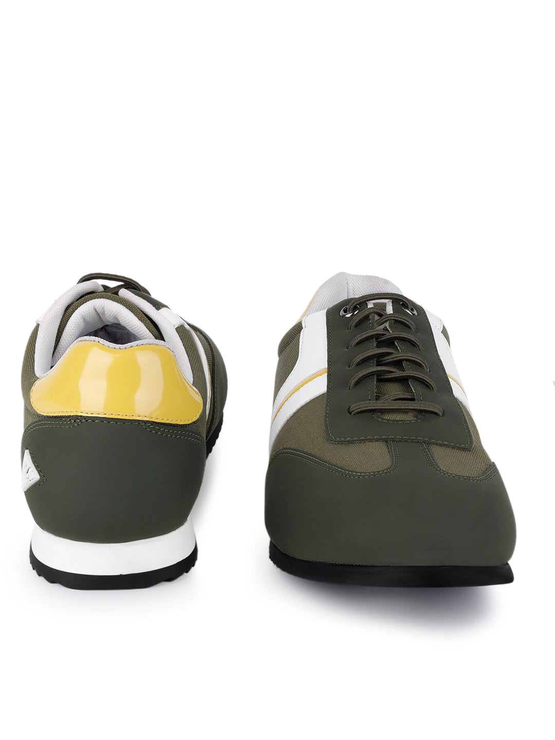 Mexican Green Fashion Color Blocked Lace-Up Sneaker