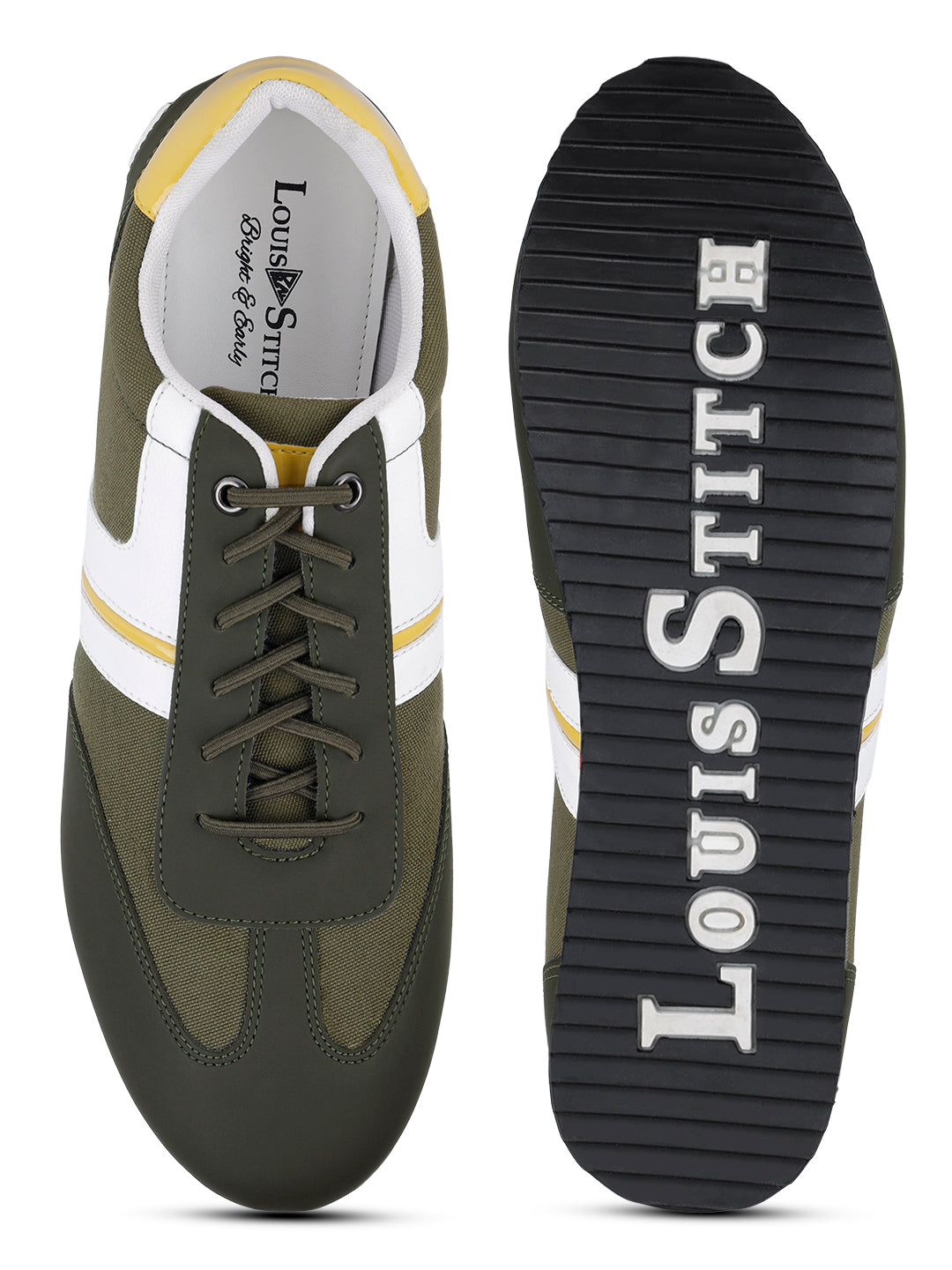 Mexican Green Fashion Color Blocked Lace-Up Sneaker