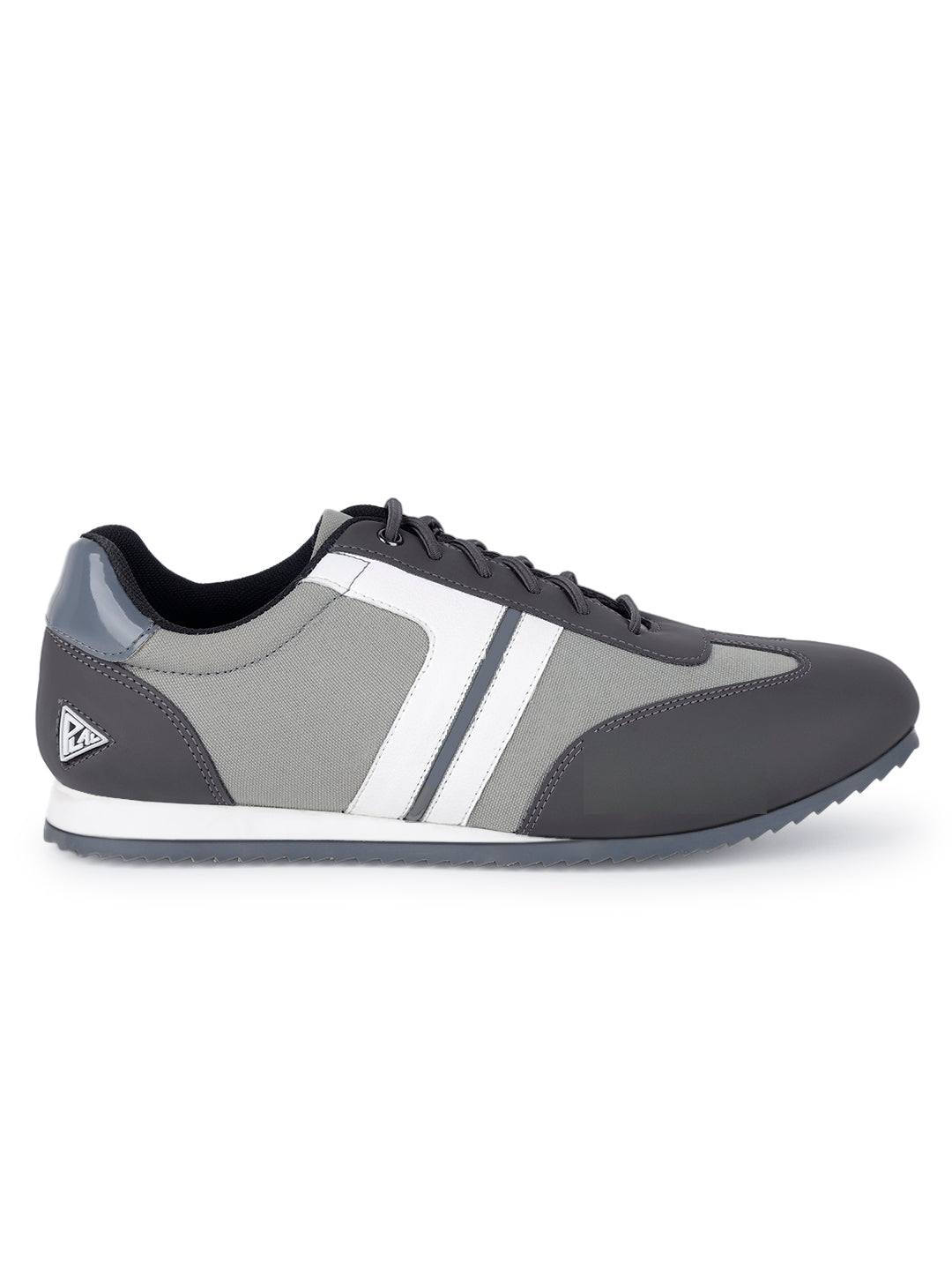 Dutch Grey Fashion Color Blocked Lace-Up Sneaker
