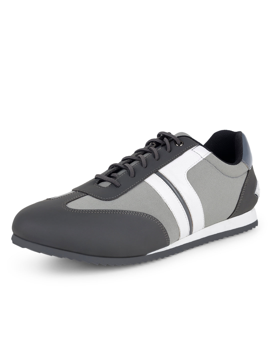 Dutch Grey Fashion Color Blocked Lace-Up Sneaker