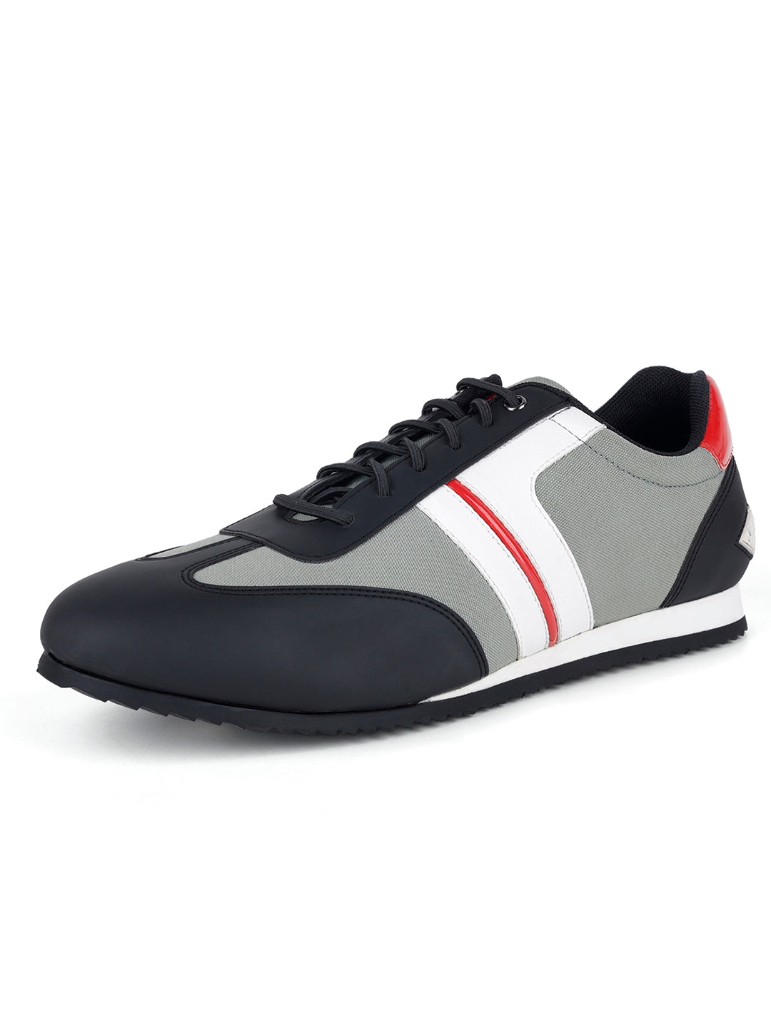 Egyptian Black Fashion Color Blocked Lace-Up Sneaker