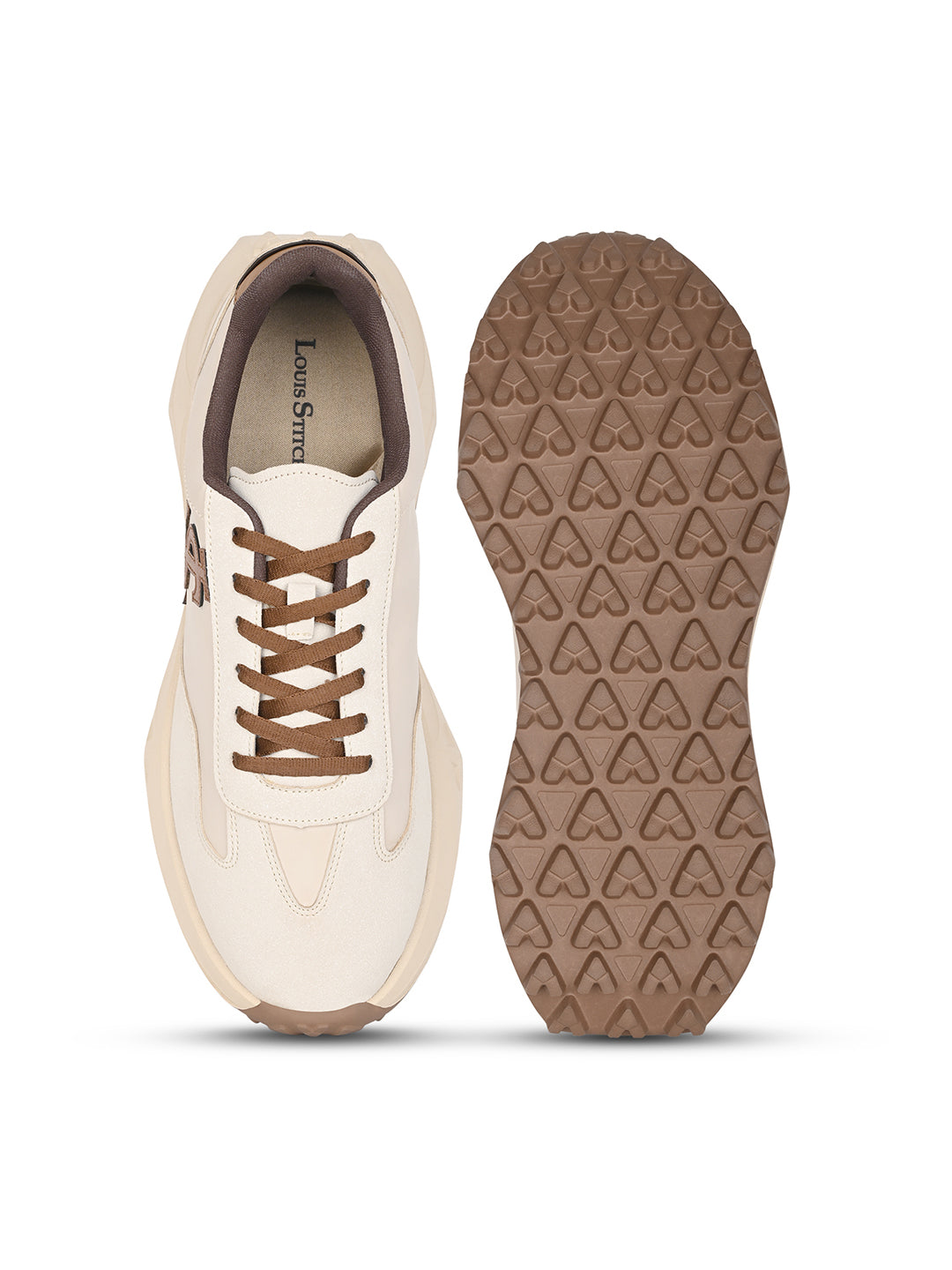 Beige Casual Lightweight Lace-Up Sneakers