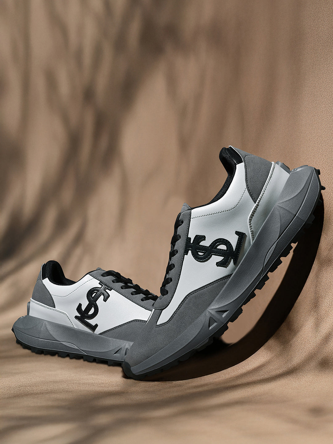 Dark Grey Casual Lightweight Lace-Up Sneakers