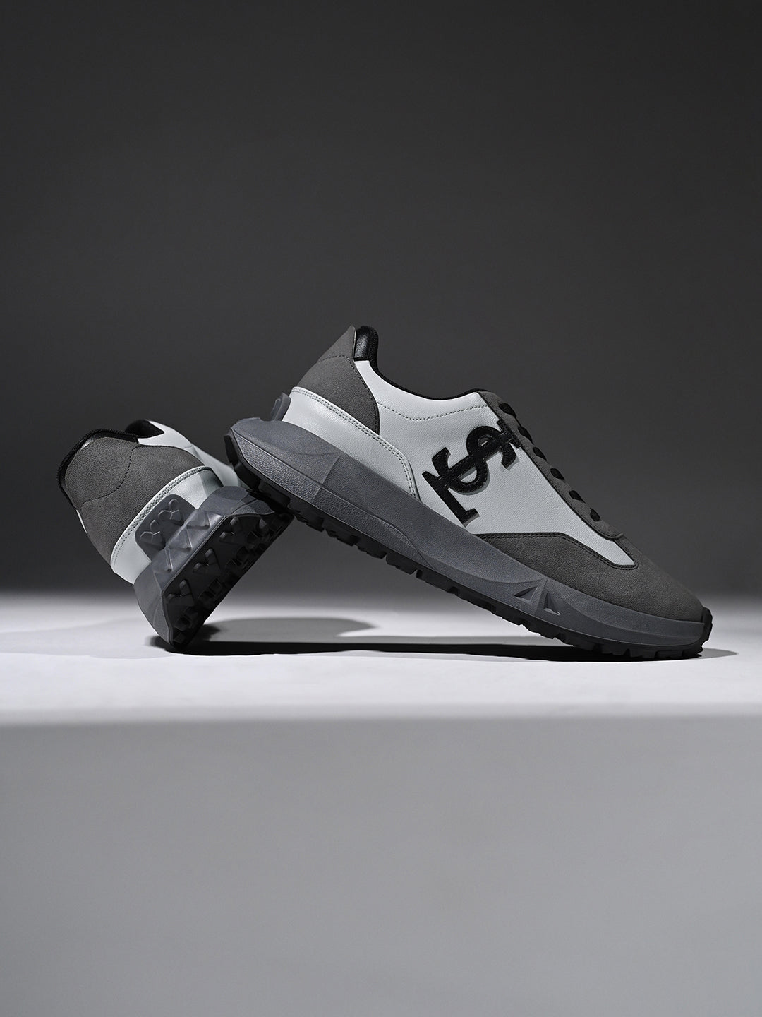 Dark Grey Casual Lightweight Lace-Up Sneakers