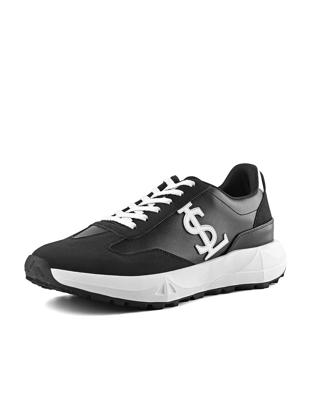Egyptian Black Casual Lightweight Lace-Up Sneakers