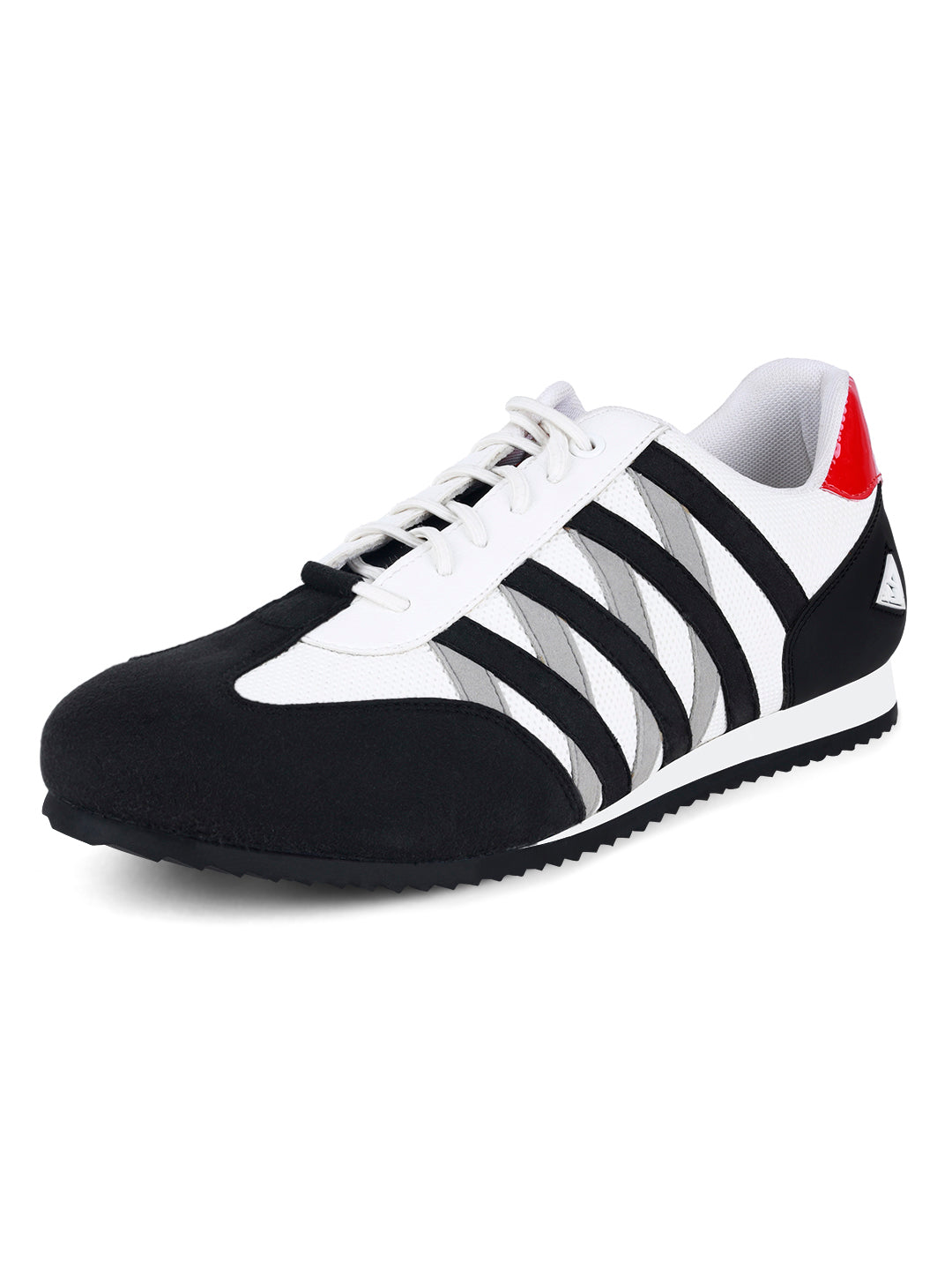 Egyptian Black Fashion Color Blocked Lace-Up Sneaker