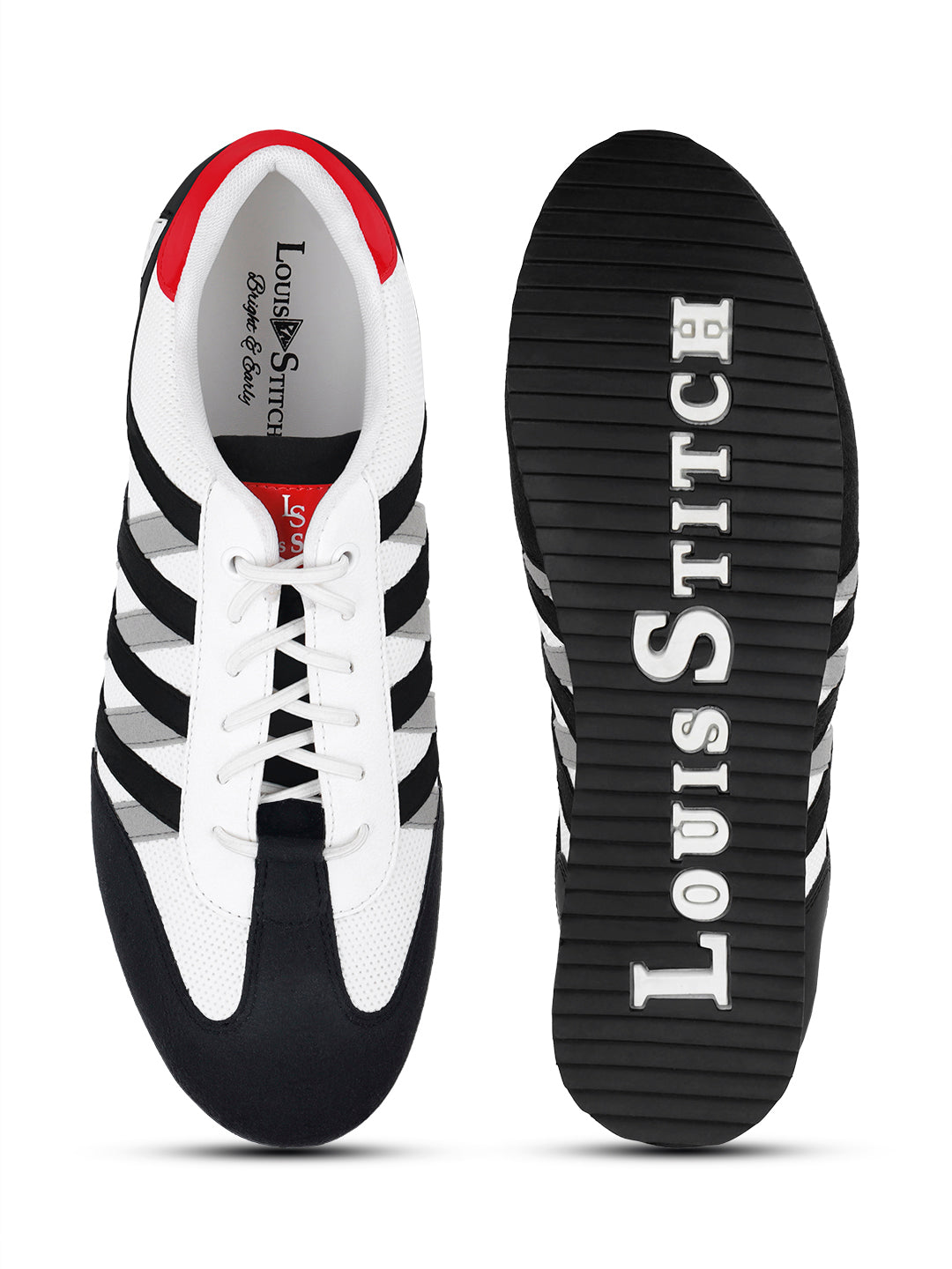 Egyptian Black Fashion Color Blocked Lace-Up Sneaker