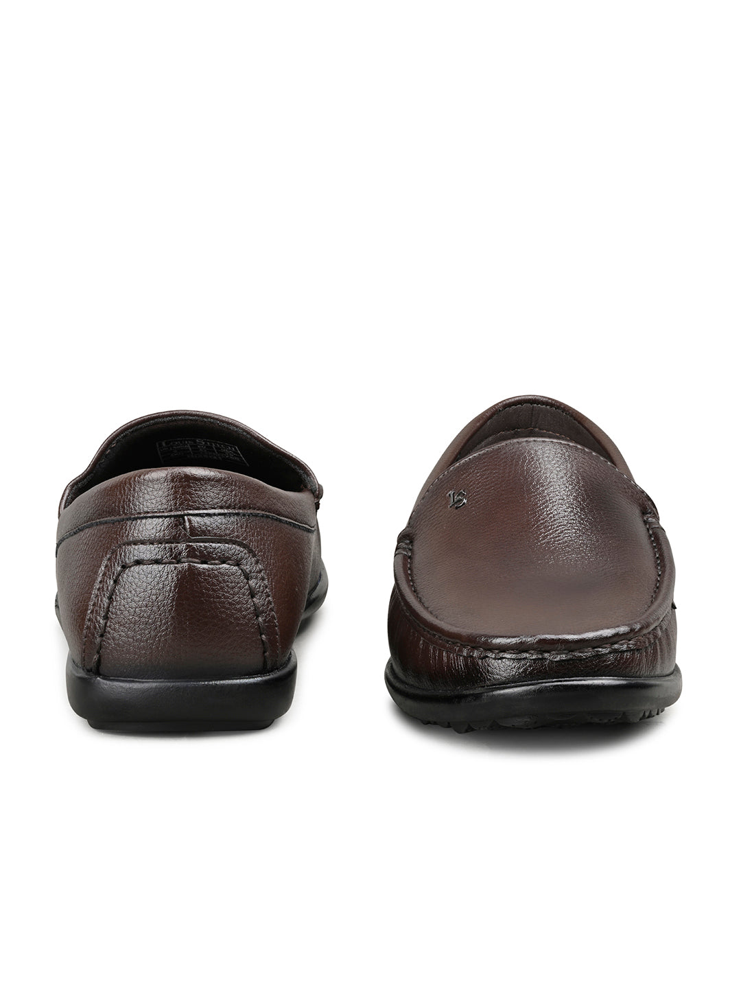 Brunette Brown Genuine Leather Formal Slip-On Loafers