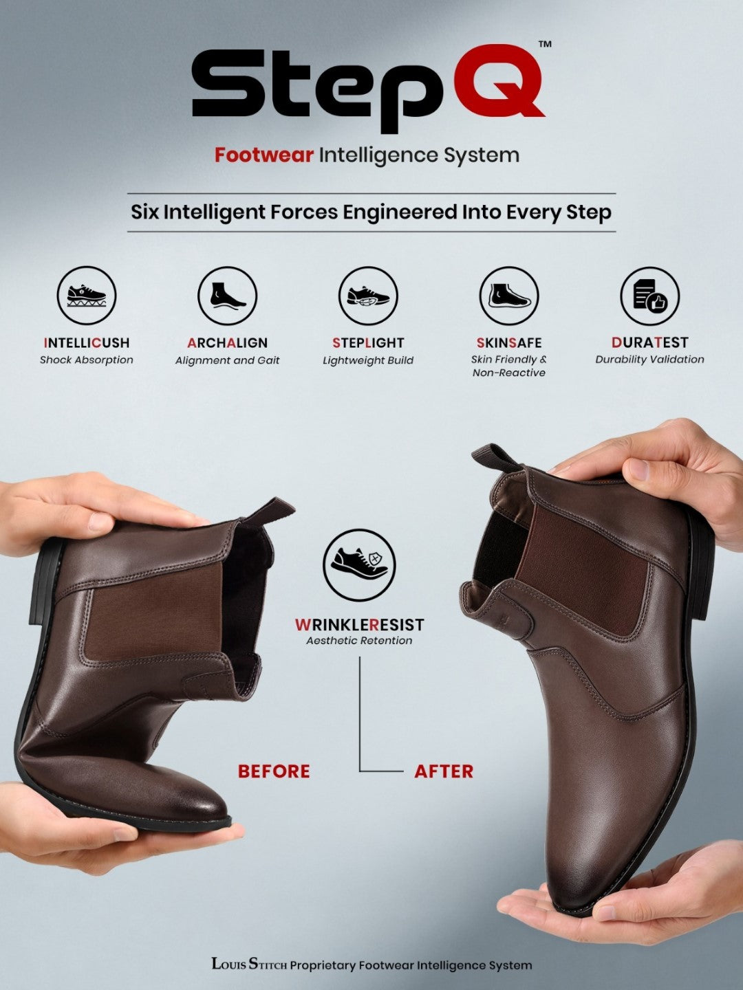 Brunette Brown Dual Tone Handcrafted Chelsea Boots